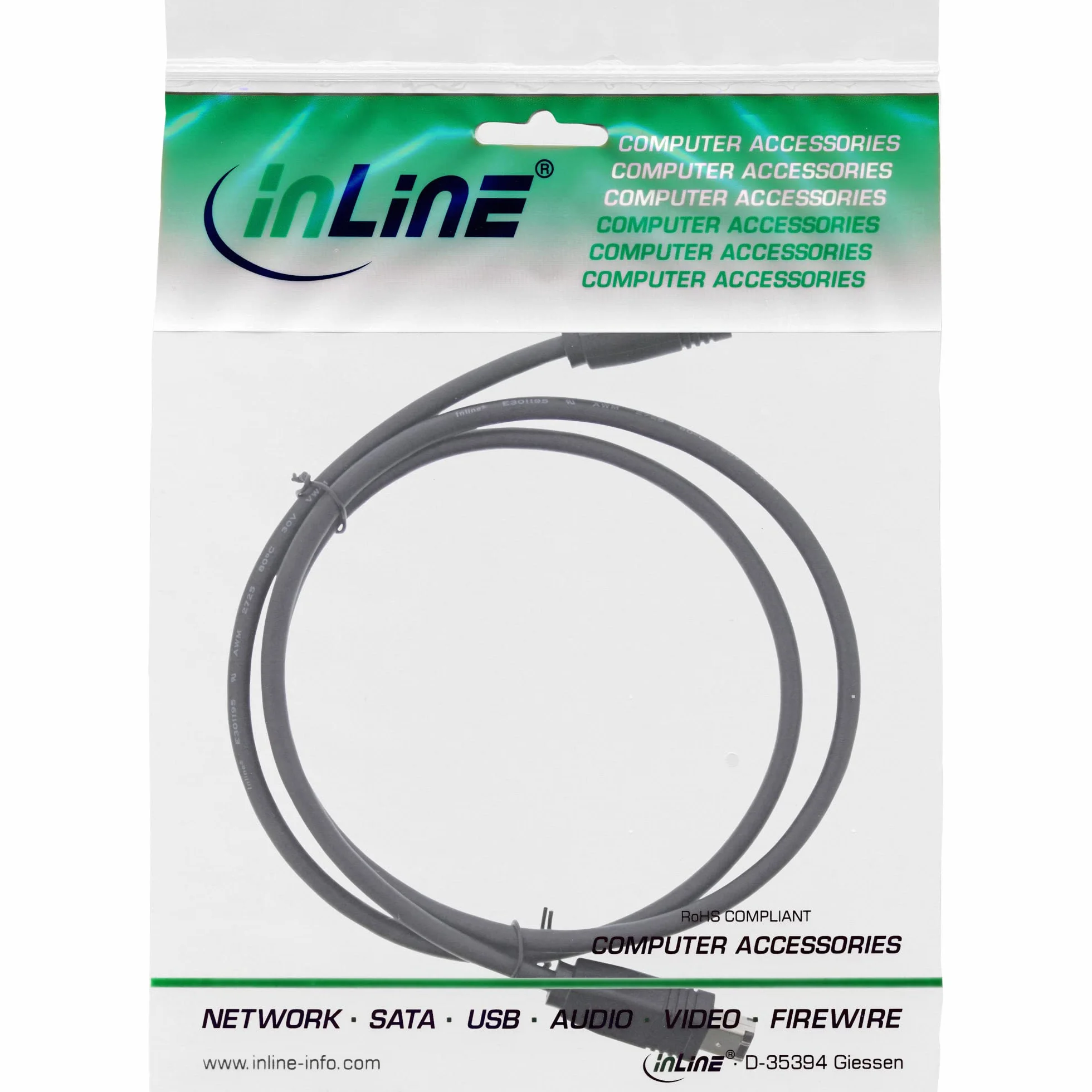 InLine kabel ogniowy IEEE1394 3 m 6 męski na 6 męski