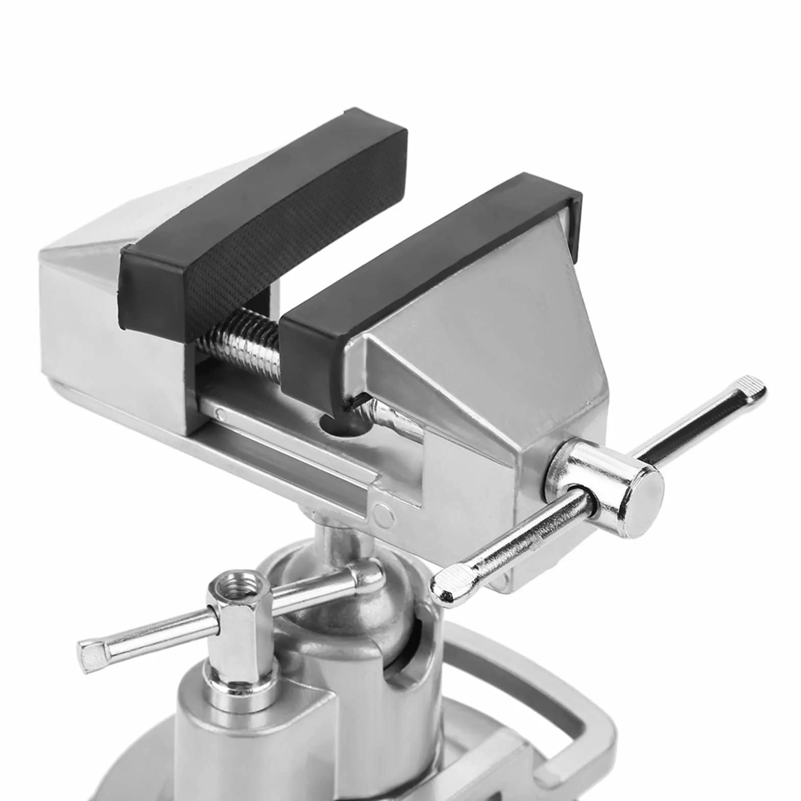 Imadło Stołowe Imadło Obrotowe Imadło Obrotowe Obrotowe Zaciski do Rękodzieła Uniwersalne Imadło Stołowe ze Stopu Aluminium Tworzenie ze stałą podstawą, antypoślizgową gumową