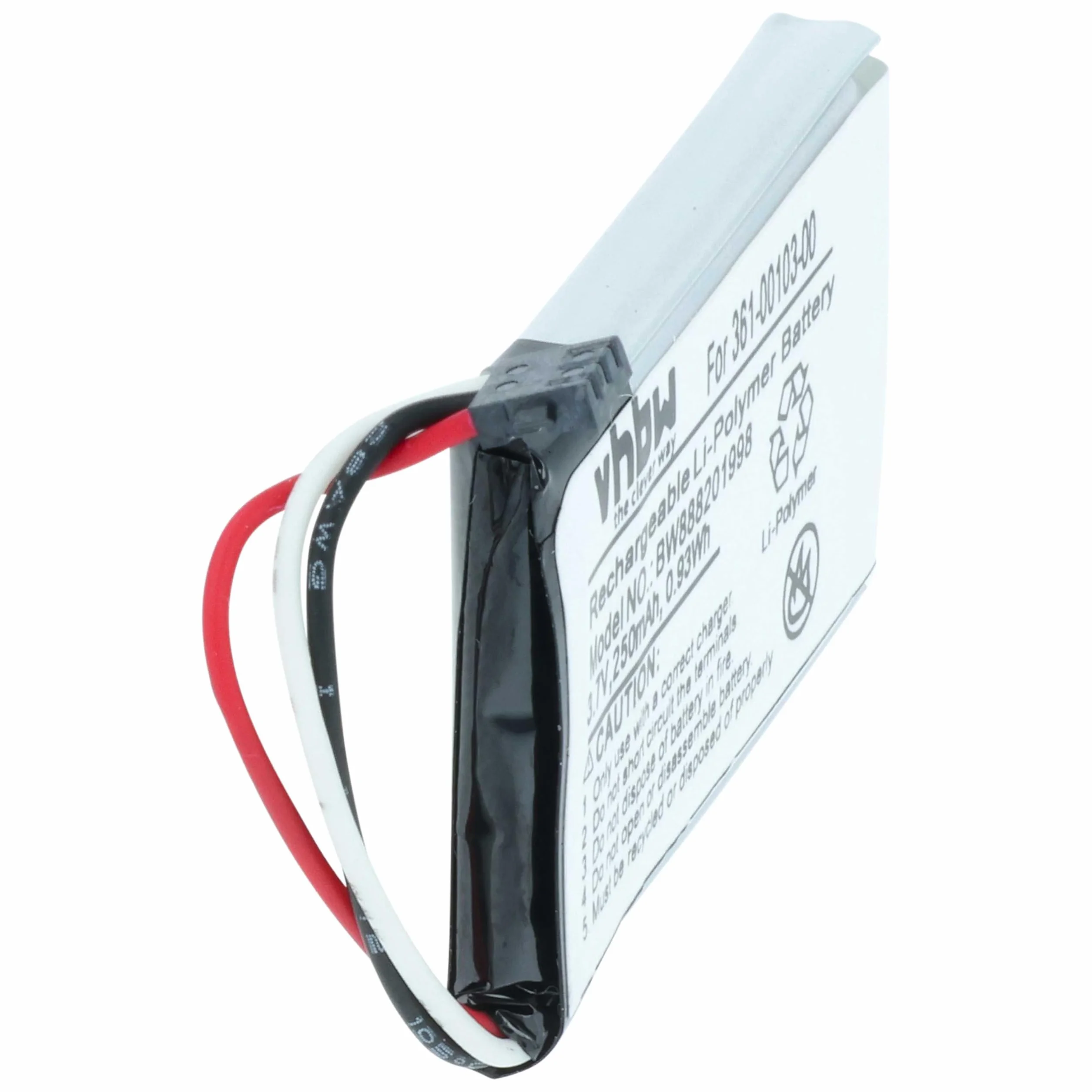 vhbw Bateria zamienna do kamery Garmin 361-00103-00 250 mAh 3,7 V litowo-polimerowa