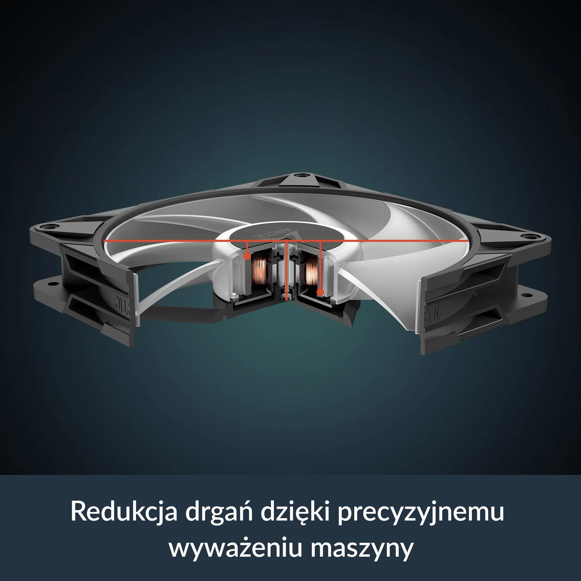 ARCTIC P14 Pro A-RGB - Mocny Wentylator Premium, Wentylator PWM 140 mm z Rozdzielaczem Kabla Y, 400-2500 rpm, 0 rpm <5% PWM, 5V Cyfrowy RGB, łożysko ślizgowe Hydrodynamiczne, 4-Pin - Czarny