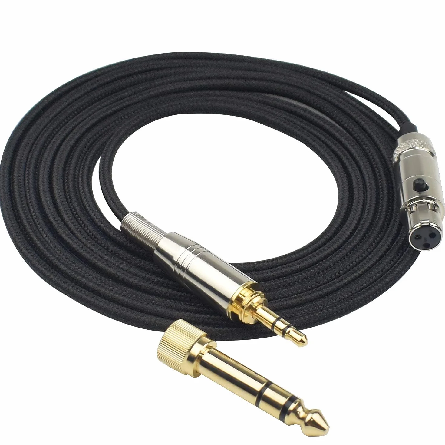 Toxaoii Kabel audio AUX kompatybilny z AKG Q701, K712, K240, K240S, K240 MK II, K141, K171, K181, K271, K271S, K271 MK II, K241, K175, K275, kabel słuchawkowy (pleciony nylon)