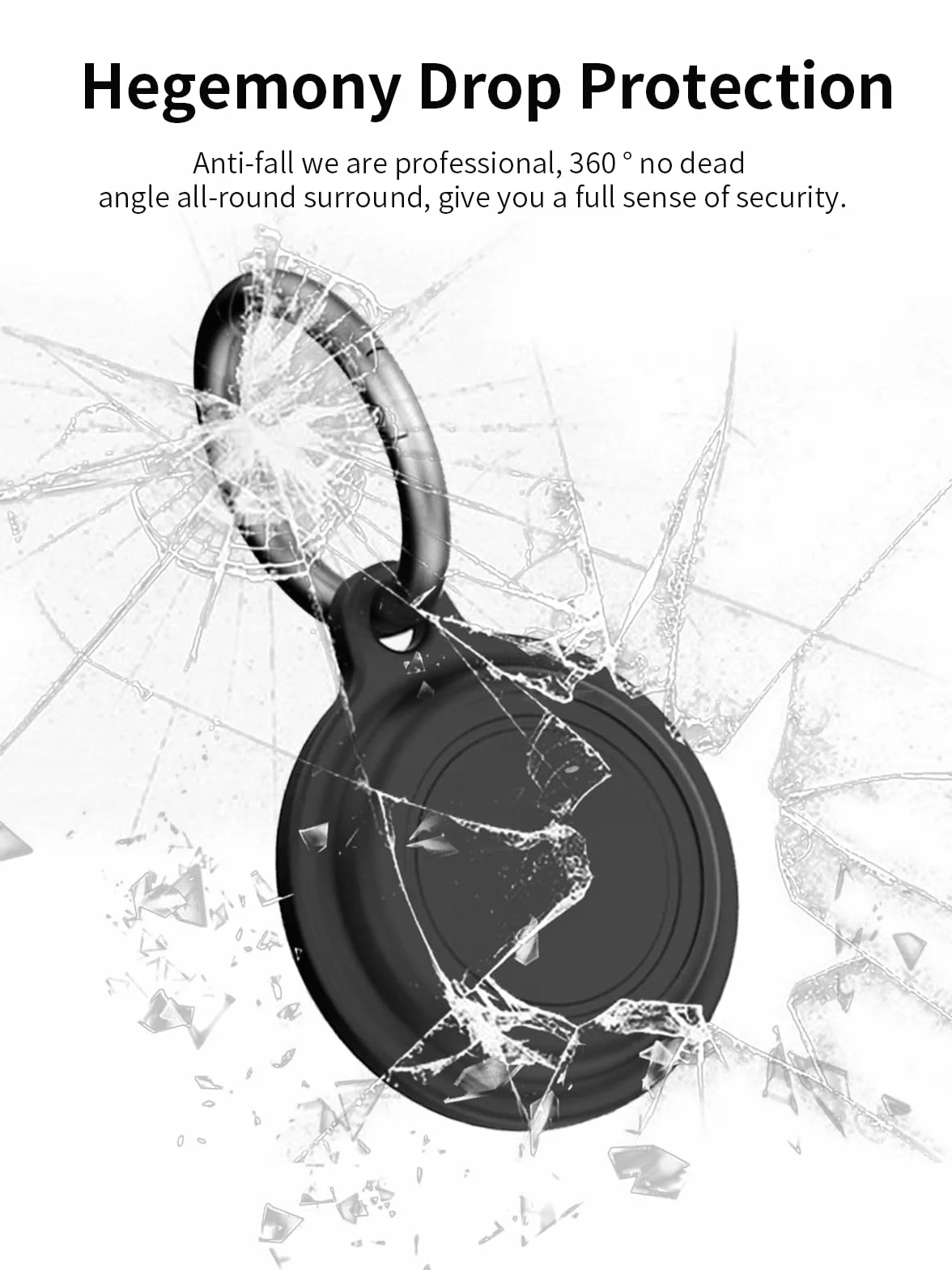 Etui ochronne Motorola Smart Tag 2024 silikonowe wodoodporne czarne 2 sztuki
