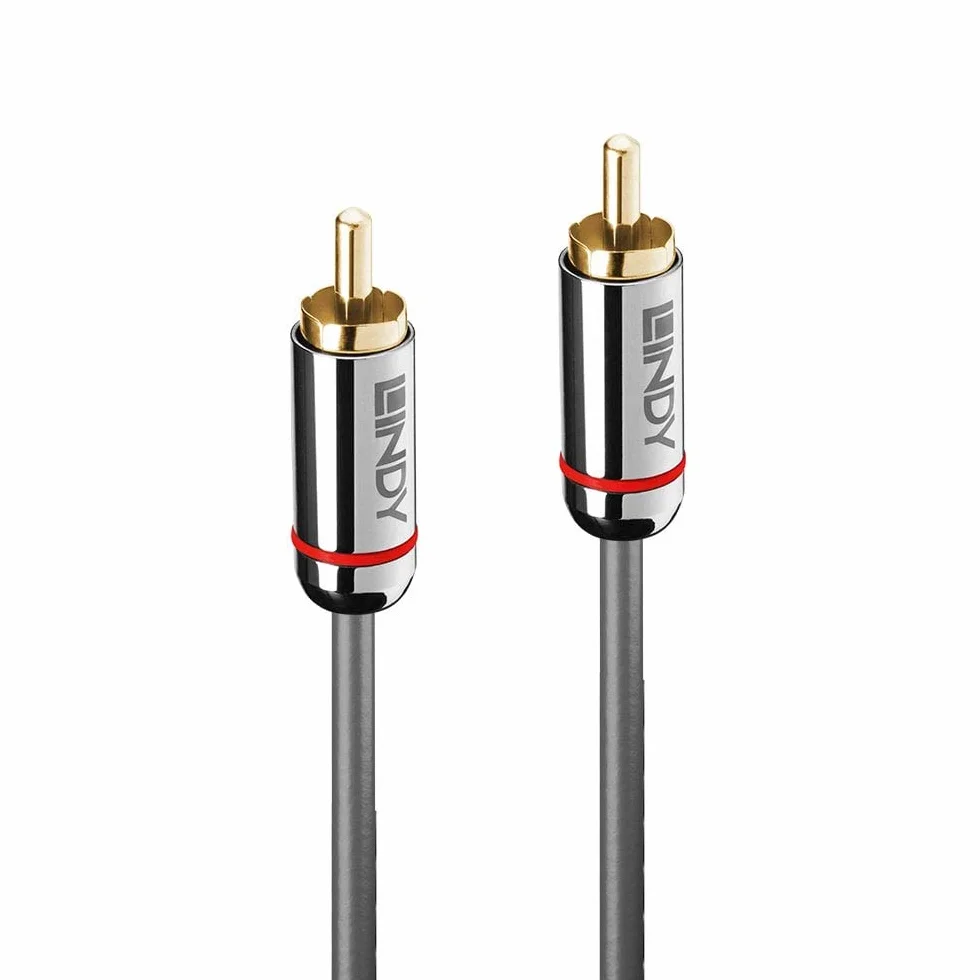 LINDY 35340 2 m Digital kabel audio koncentryczny Cromo Line antracyt