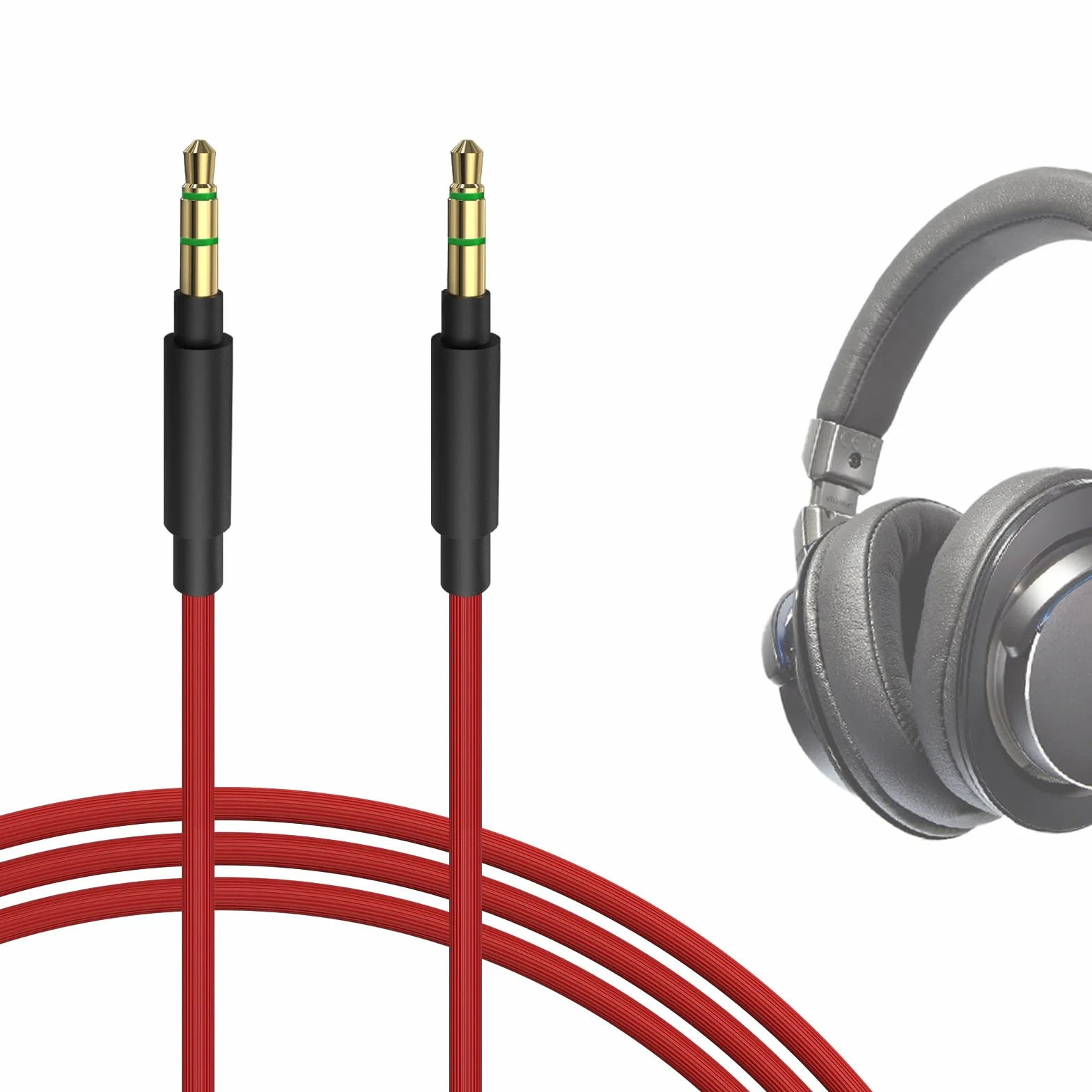 Geekria Kabel audio stereo AUX 3,5 mm (1,2 m) kompatybilny z Yamaha YH-L500A
