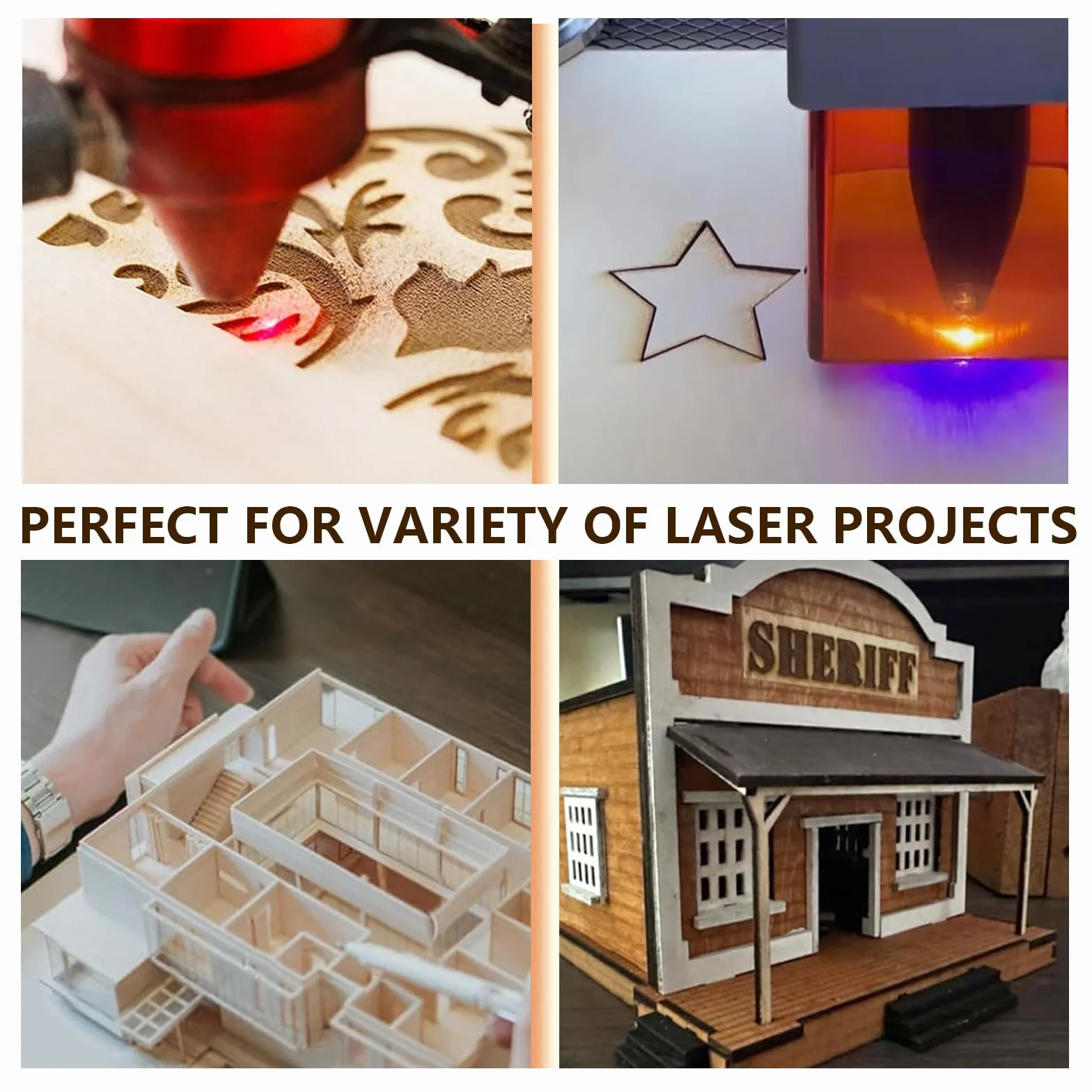 (9 sztuk) Sklejka 3 mm, 300 x 200 mm (+/- 0,5 mm), panel drewniany multipleks, deska drewniana do majsterkowania, deska drewniana Idealny do cięcia laserowego, pirografu i routera CNC