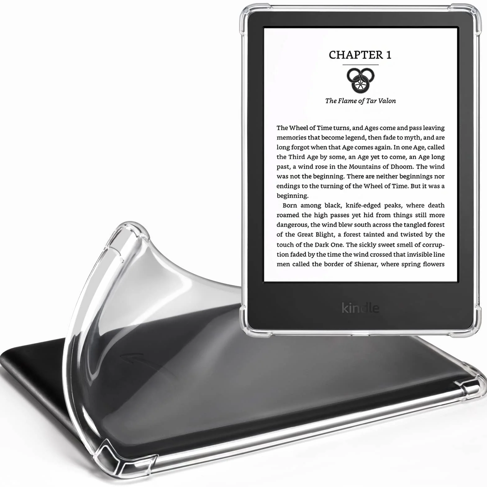 CoBak Etui Kindle 11 — Przezroczysta Obudowa Silikonowa 6 cali 2024/2022 Odporna na Zarysowania