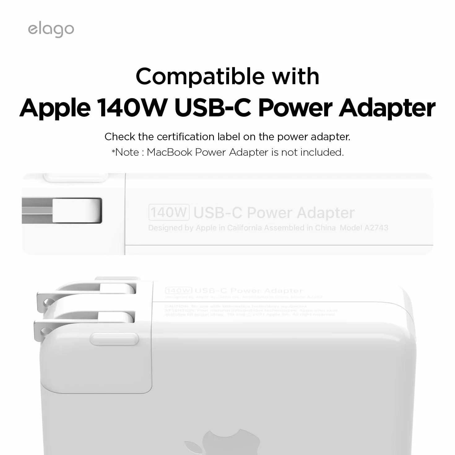 elago Organizer kabla ładującego do MacBook Pro 16" M5 M4 M3 M2 M1 140W