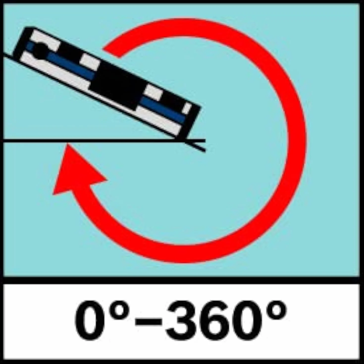 Bosch Professional Cyfrowy miernik nachylenia GIM 60 L (laserowa precyzja, zakres pomiaru: 0–360°, długość: 60 cm)