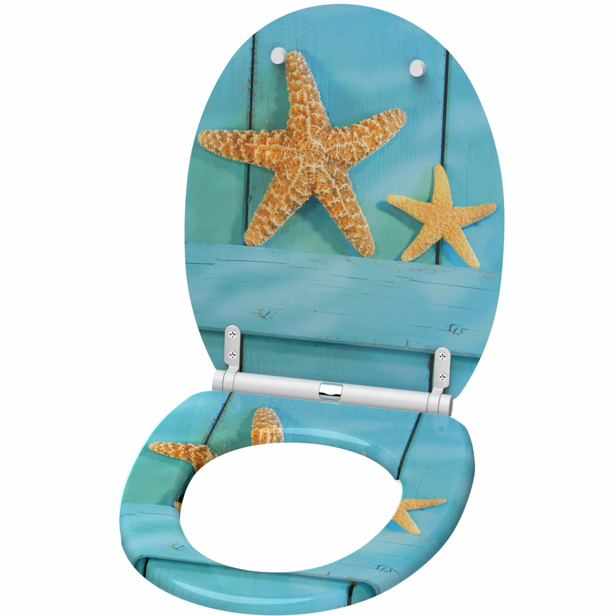 Deska sedesowa wolnoopadająca, wiele pięknych drewnianych desek sedesowych do wyboru, wysoka jakość i stabilna jakość (Starfish)