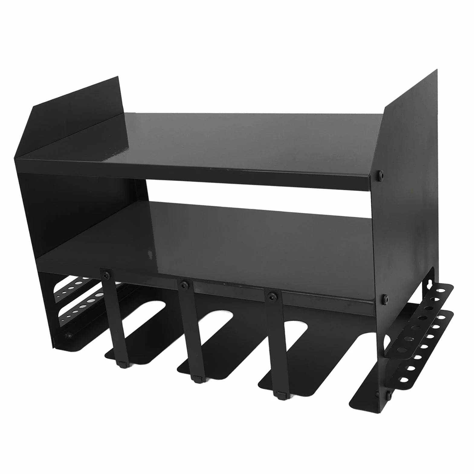 Generic Stojak do Przechowywania Elektronarzędzi Montowany na ścianie Organizer na Elektronarzędzia Kompaktowy, z 4 Miejscami do Przechowywania (BLACK)