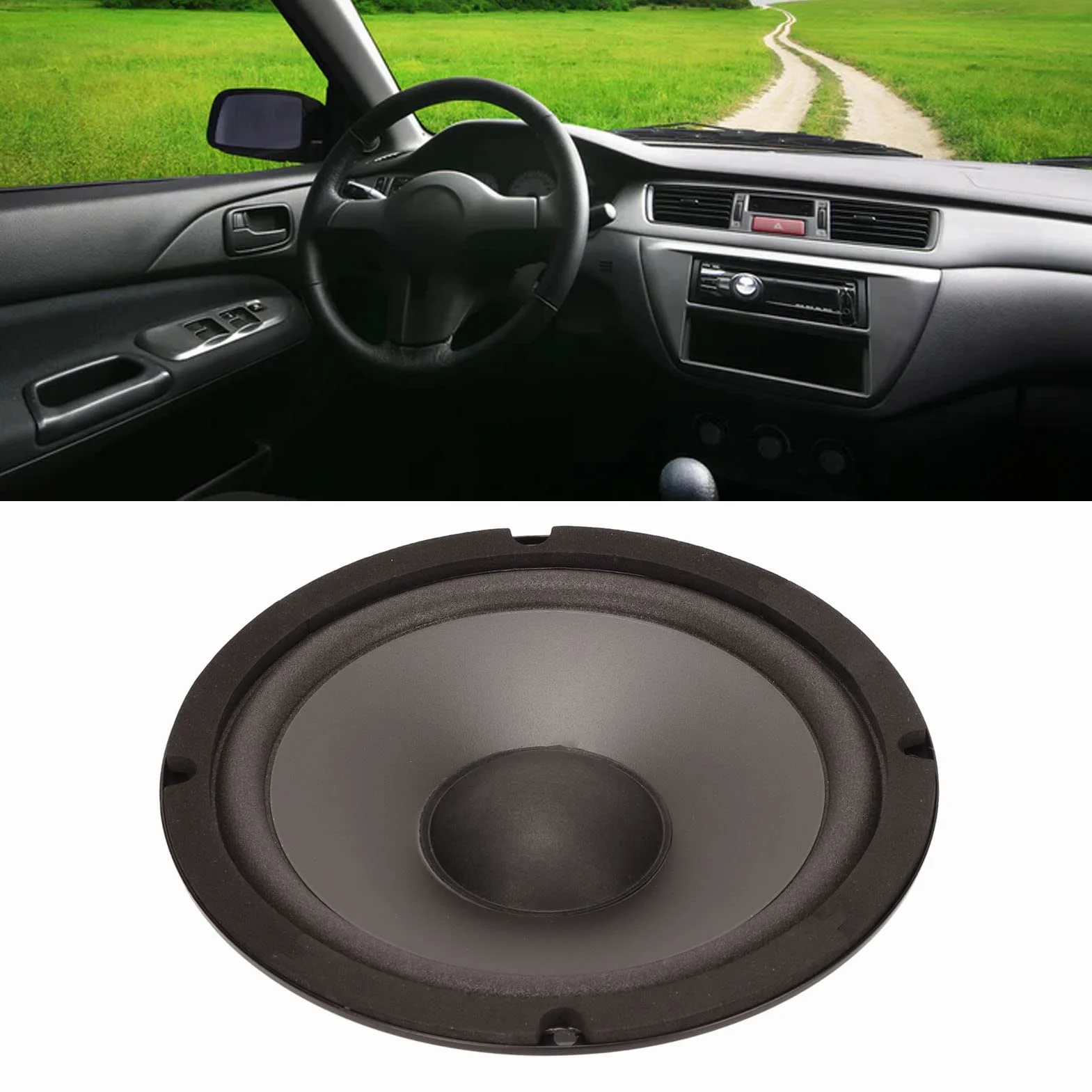 Subwoofer Samochodowy 600 W 4 Ohm 6-calowy Czarny Głośnik