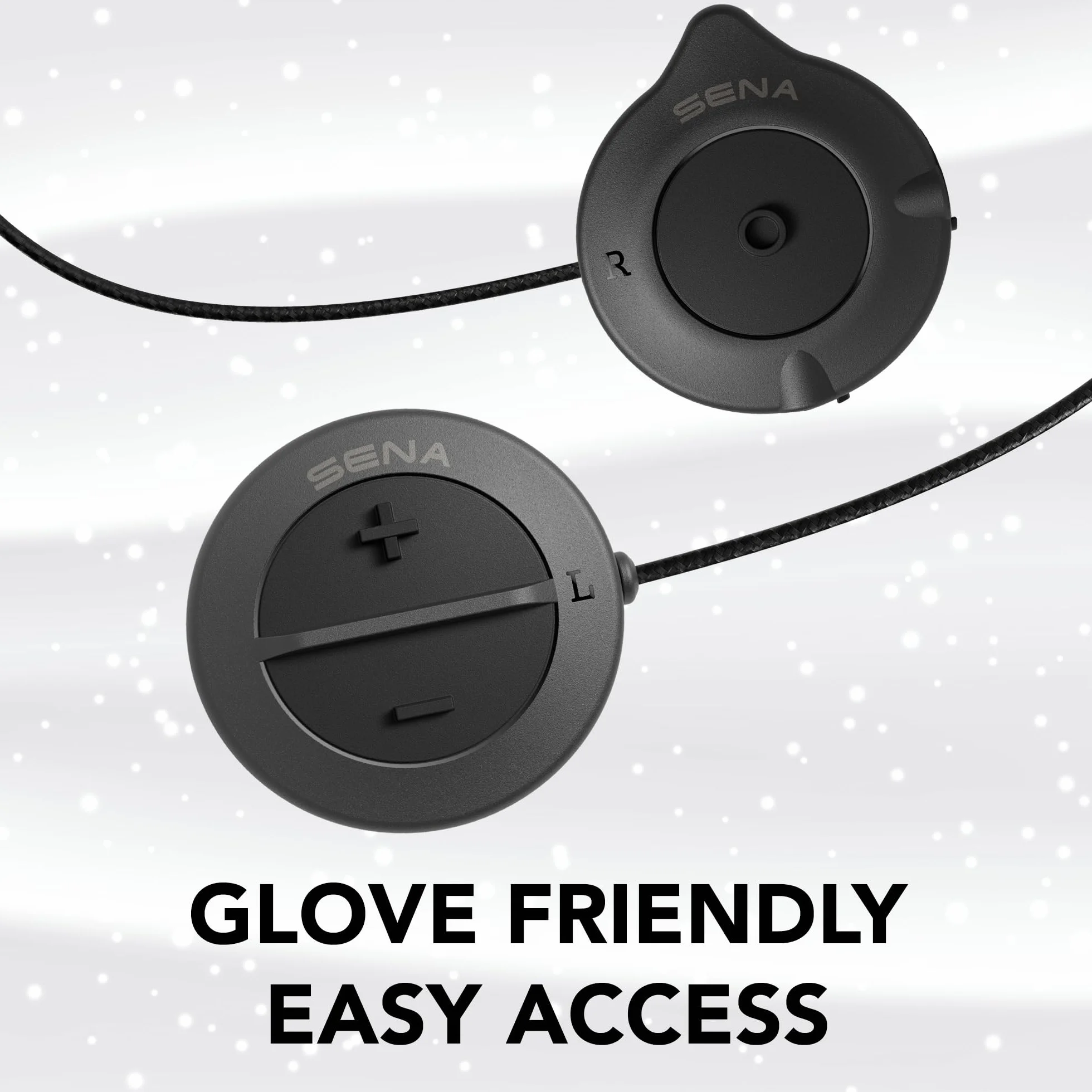 Sena Uniseks Snowtalk 2-01 Zestaw Słuchawkowy Bluetooth do Kasków, Czarny, 16,1 x 12,5 x 5,9 cm