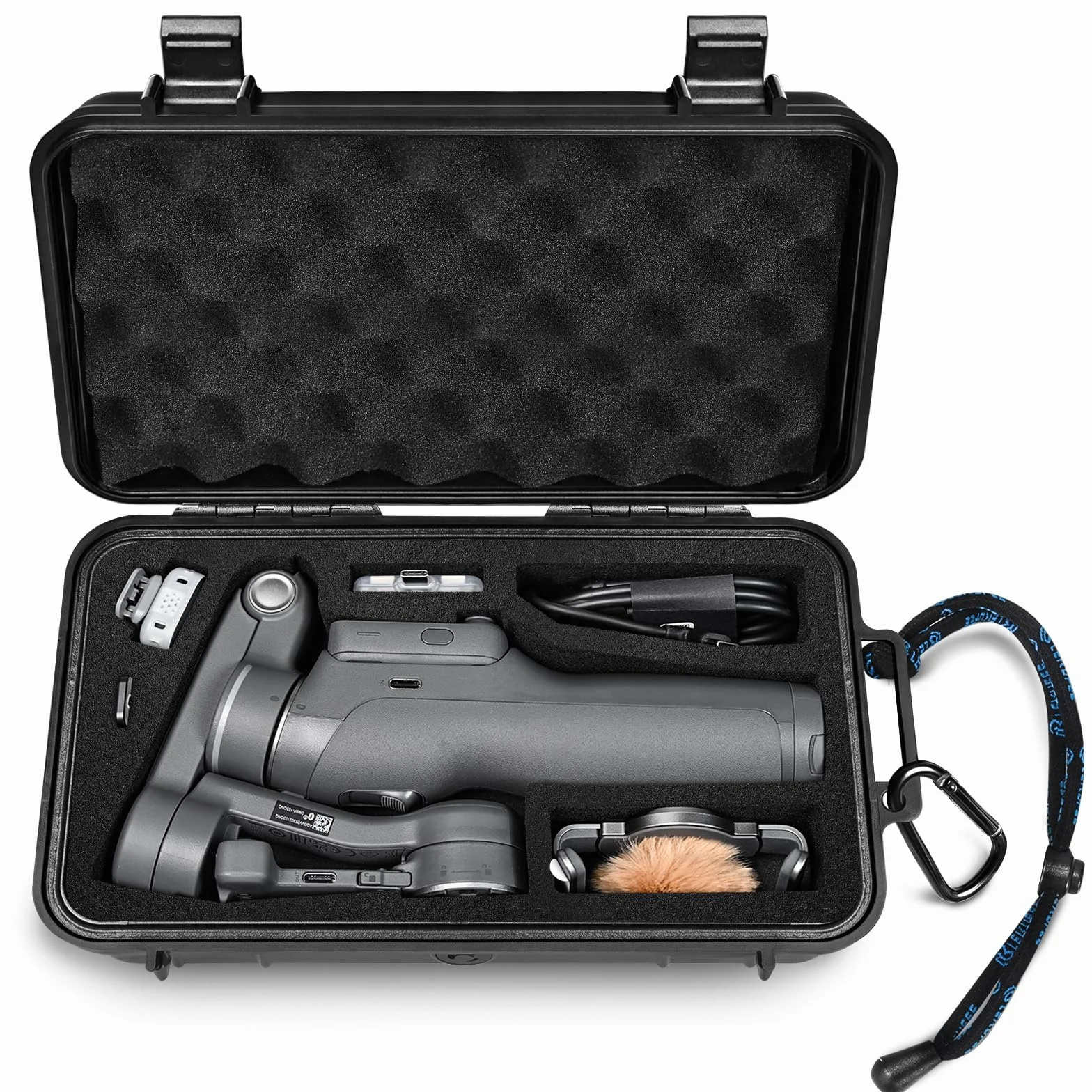 Lekufee podróżne wodoodporne twarde etui do stabilizatora DJI Osmo Mobile 8P i innych akcesoriów (tylko etui i torba)