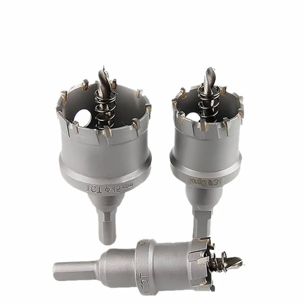 1pc 16-50mm wiertło rdzeniowe otwornica ze stali nierdzewnej TCT wiertło z końcówką węglikową cięcie metalu elektronarzędzia do wiercenia, 89 mm