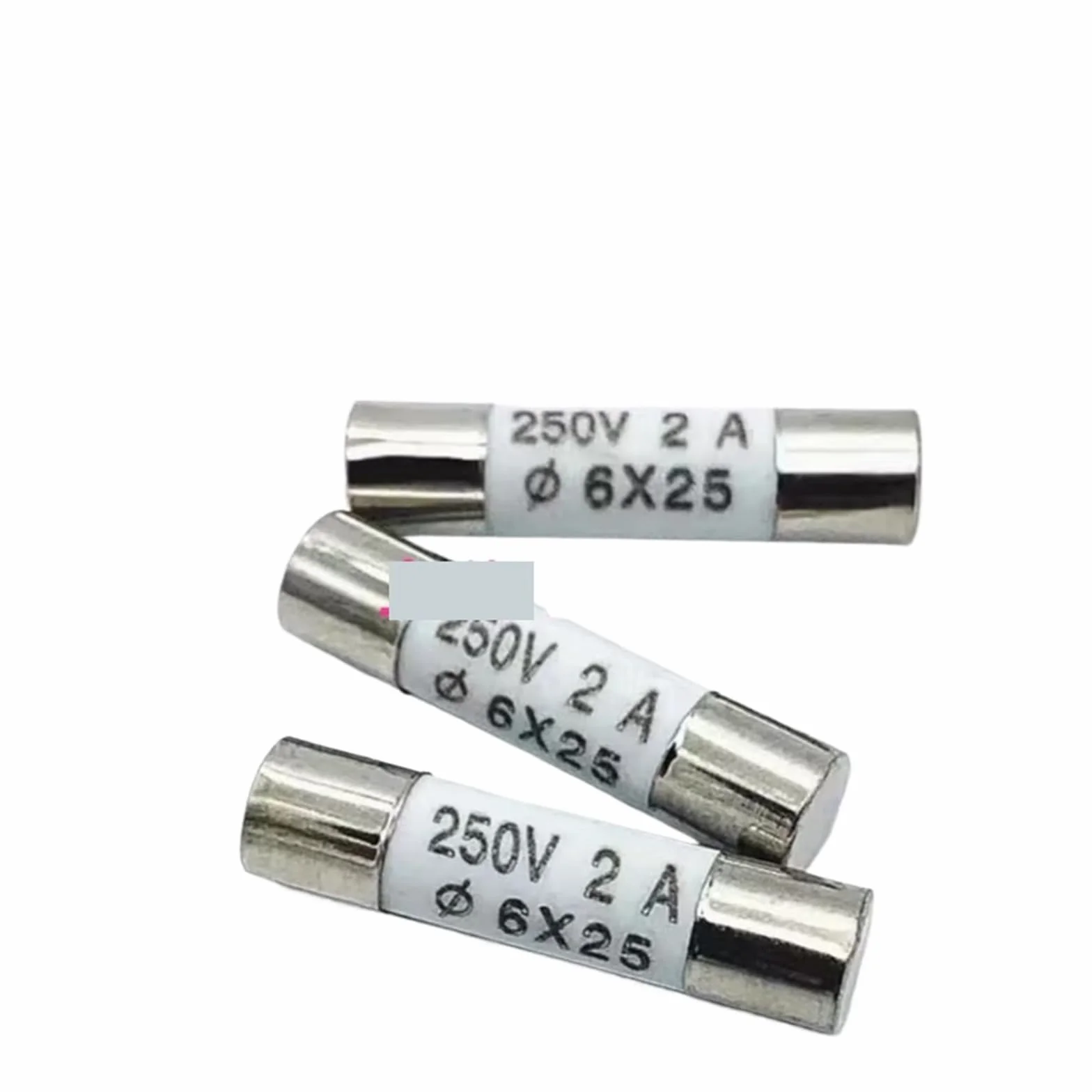Bezpiecznik R057 ceramiczna rura bezpiecznikowa 250 V 0,5 A 1 A 2 A 3 A 4 A 6X25 0,5 A na pudełko (2 A)