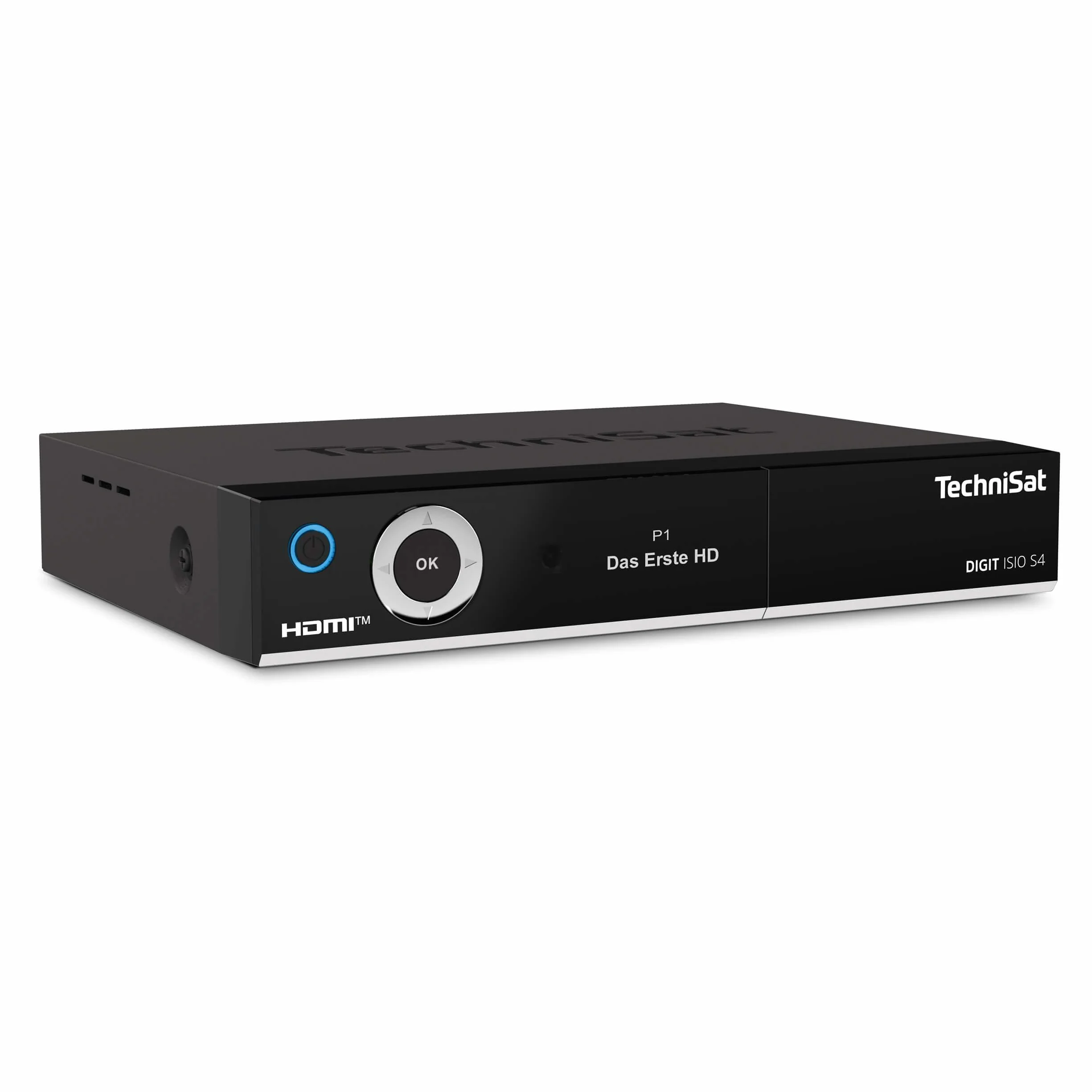 TechniSat DIGIT ISIO S4 – Twin Sat-Receiver z wyświetlaczem alfanumerycznym (HDTV Twin-Tuner, DVB-S2, funkcja nagrywania PVR przez USB lub w sieci, HbbTV, CI+, HDMI) czarny