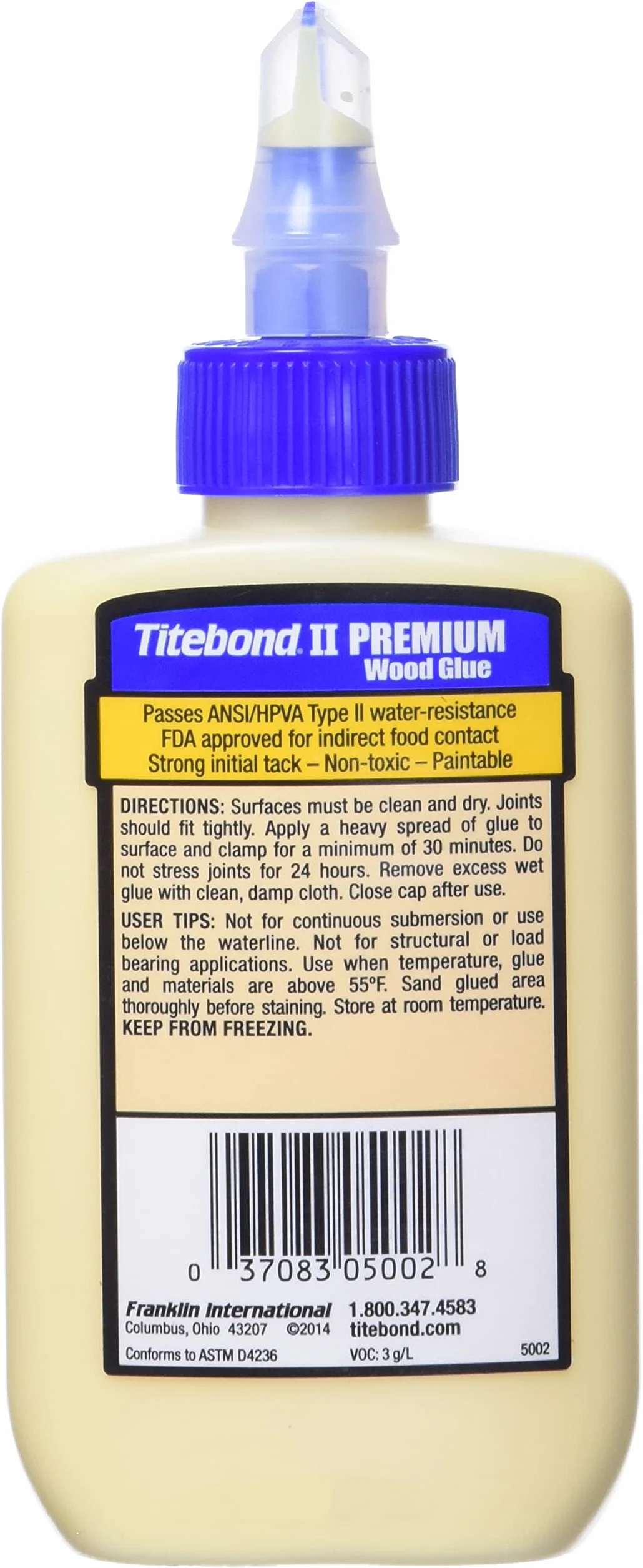 Titebond Klej do Drewna, Kremowy, 118 ml