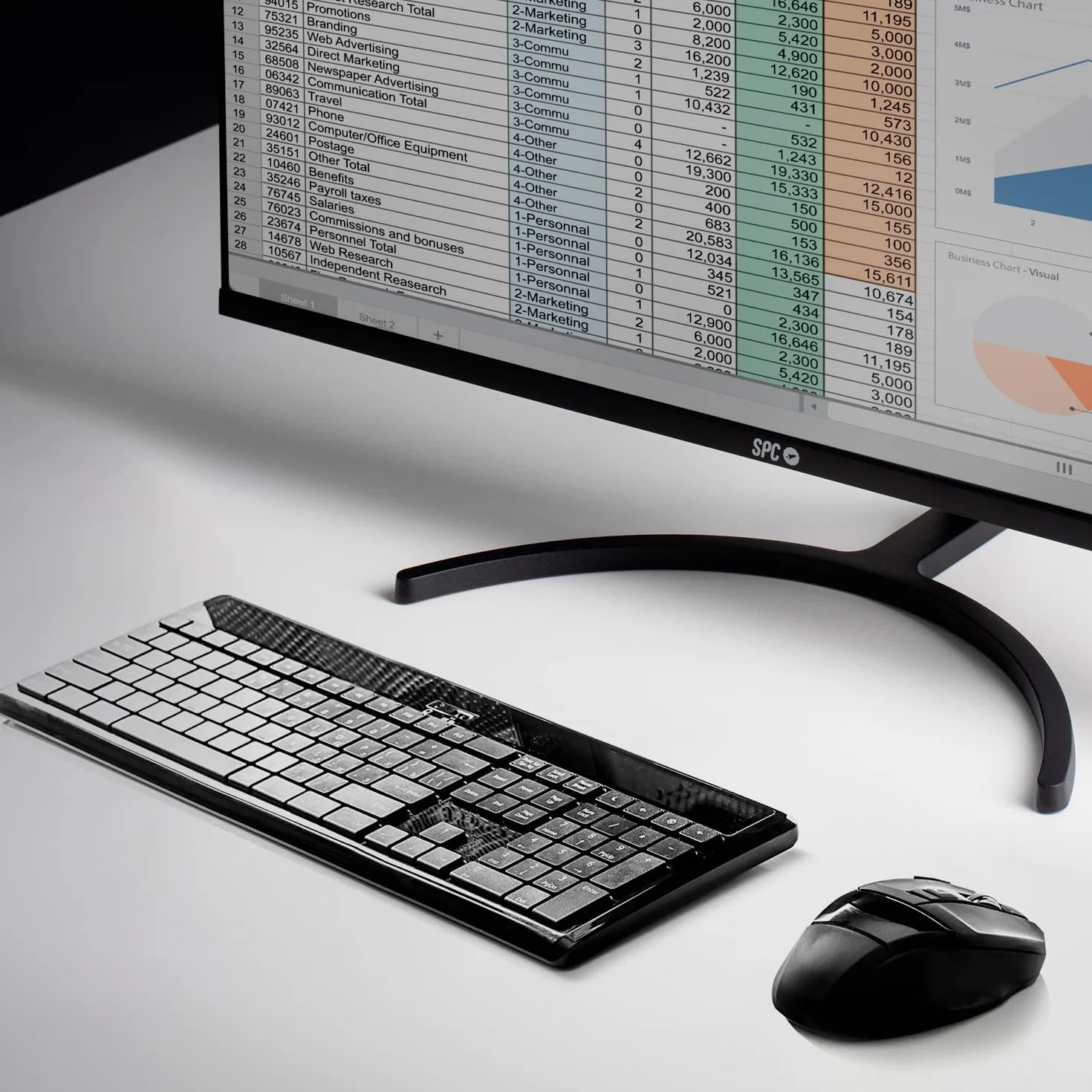 Monitor SPC 24" Full HD Android TV wbudowane głośniki pilot zdalnego sterowania