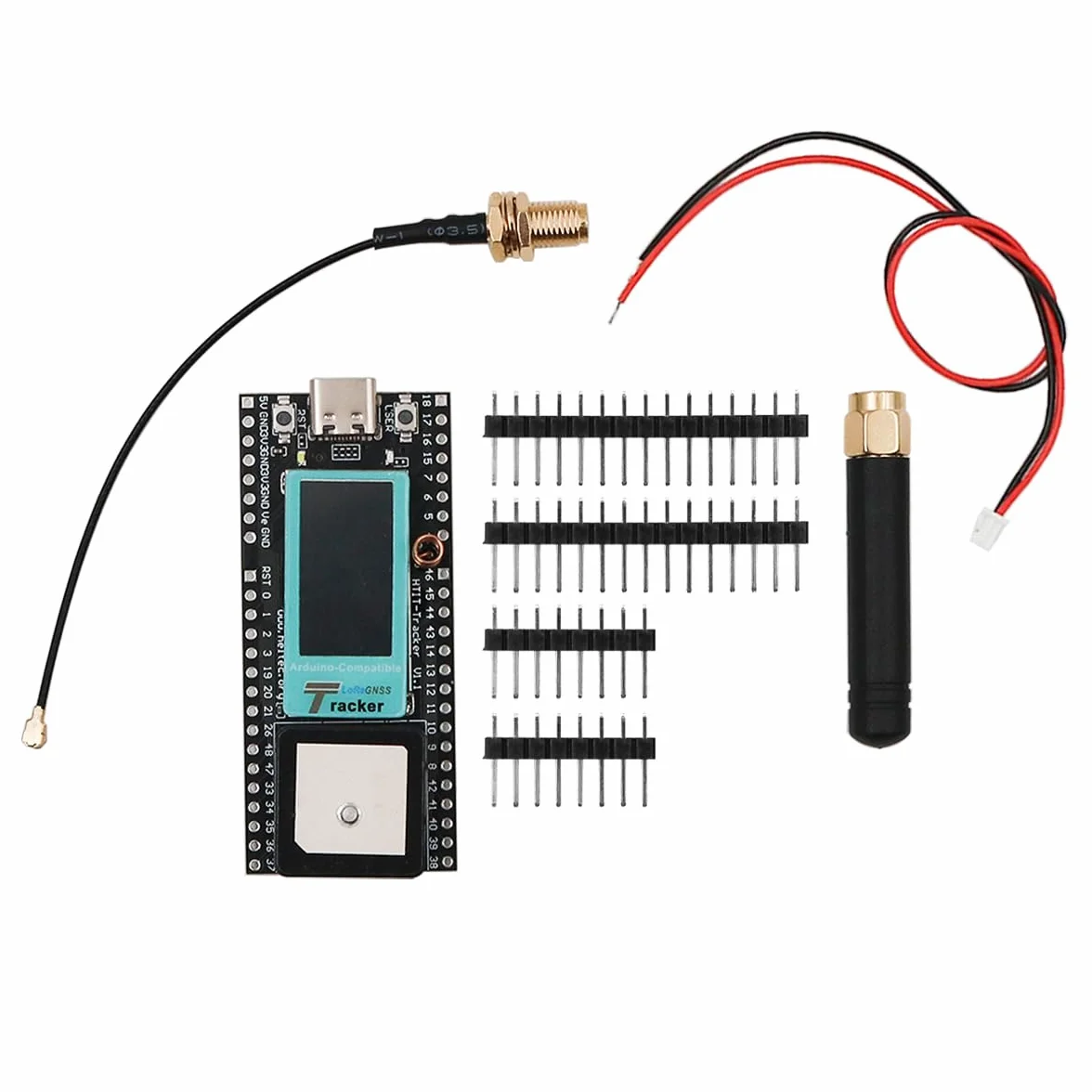 DollaTek 863-928MHZ bezprzewodowy tracker ESP32-S3FN8 obs?uguje Wi-Fi LoRa Bluetooth GNSS L1 + L5/L2 dla GPS, GLONASS, BDS, Galileo, QZSS wielosystemowe pozycjonowanie stawów, wy?wietlacz OLED typu C