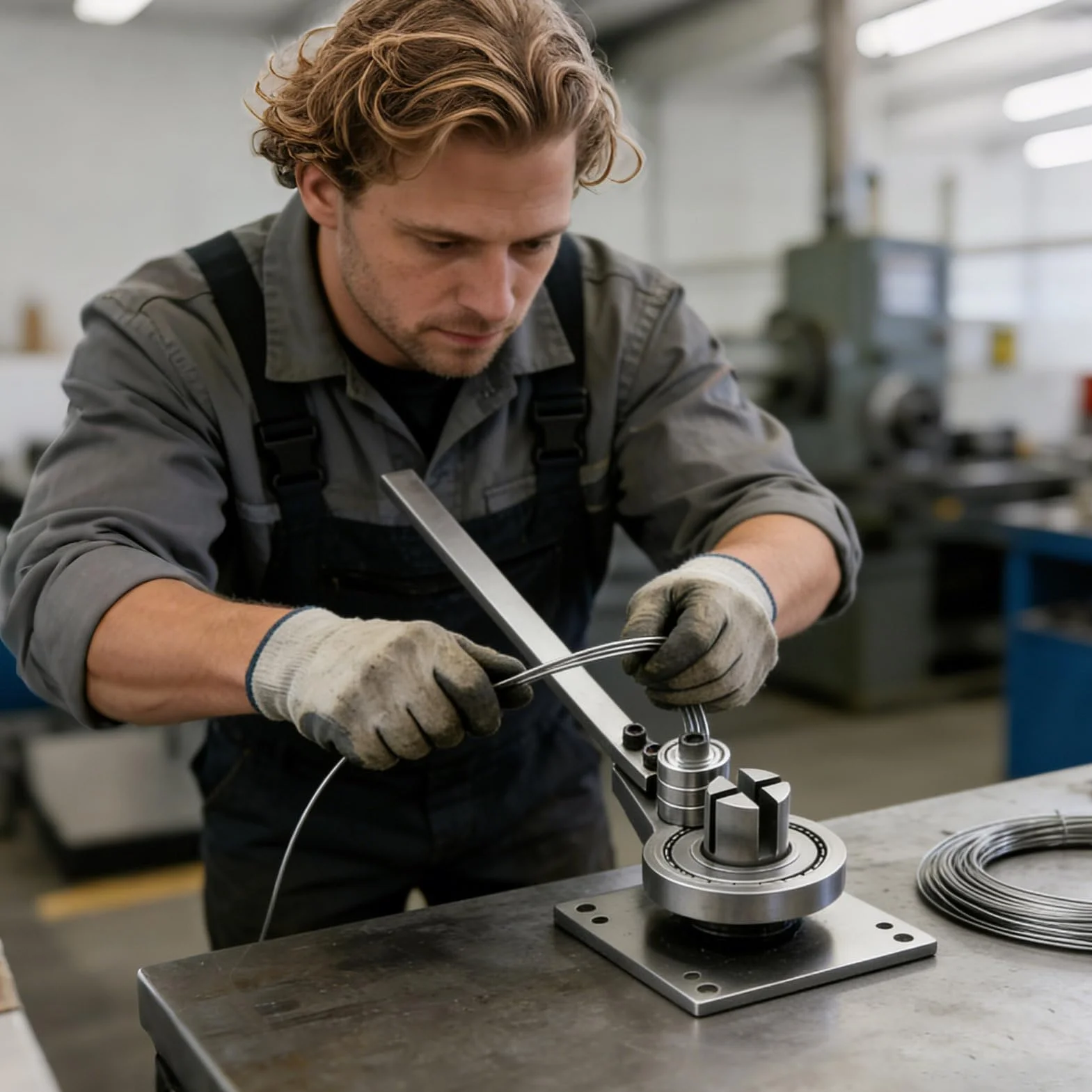 Maszyna do gięcia metalu Przenośna ręczna giętarka do stali o dużej | Maszyna do gięcia rur miedzianych Do produkcji drutu, miedzi, żelaza, taśm aluminiowych, nagrzewnic