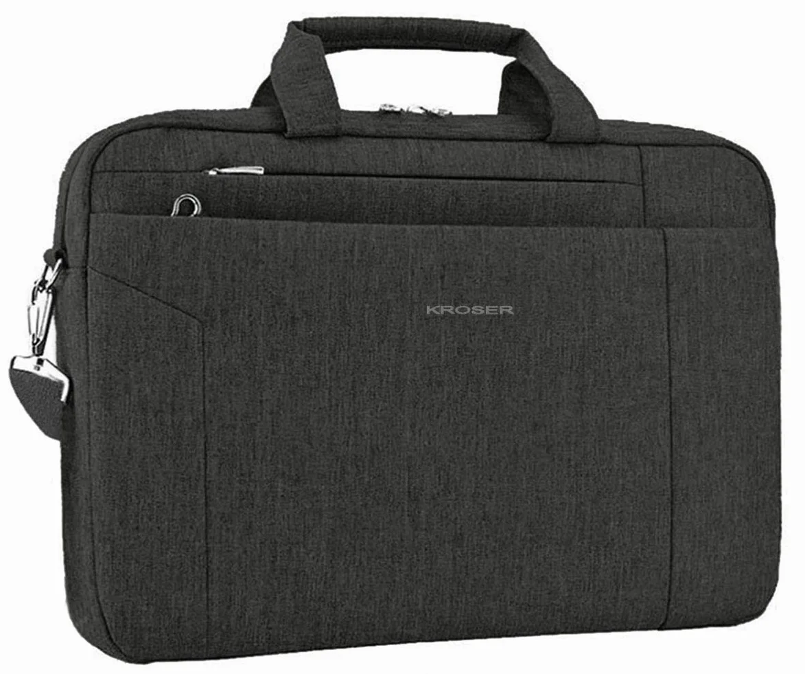 KROSER Torba na laptopa 15,6 cala wodoodporna aktówka na ramię biznes