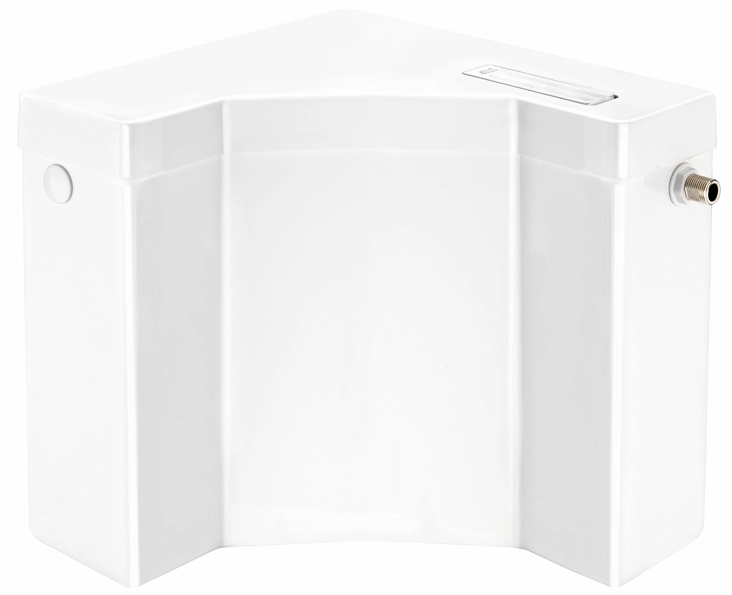 Cornat Spekek1400 KETO narożny spłukiwany, kolor biały, spłukiwanie start/stop, spłuczka WC/łazienka