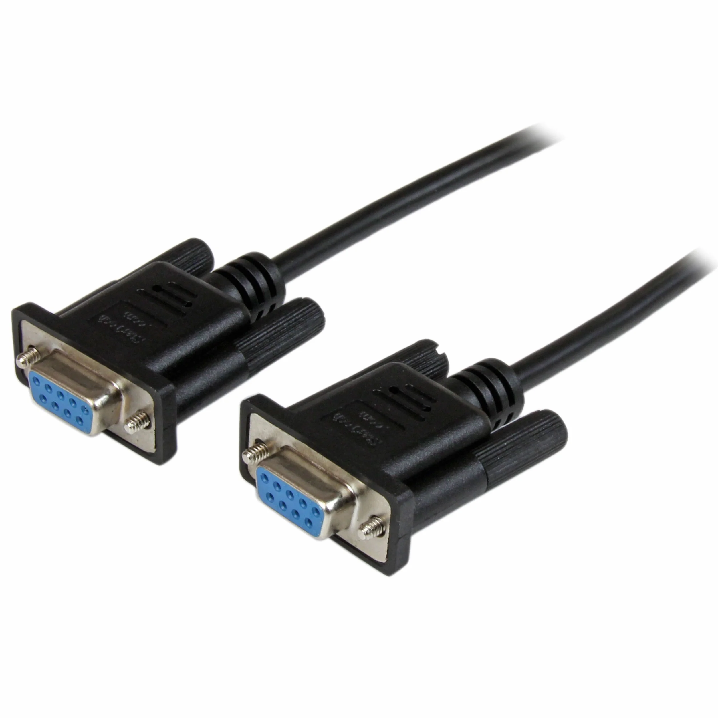 StarTech.com DB9 RS232 kabel szeregowy modem zerowy 2 m 9-pin czarny