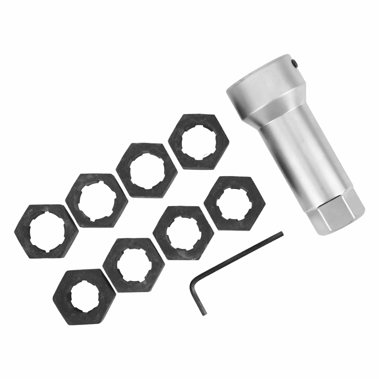Acouto 10 Sztuk Zestaw do Gwintowania Wrzeciona Osi 3/4x20, 13/16x20 UNEF, M20, M22, M24 Gwint Chase wał Osi Gwint Zestaw Chaser do Naprawy Gwintów