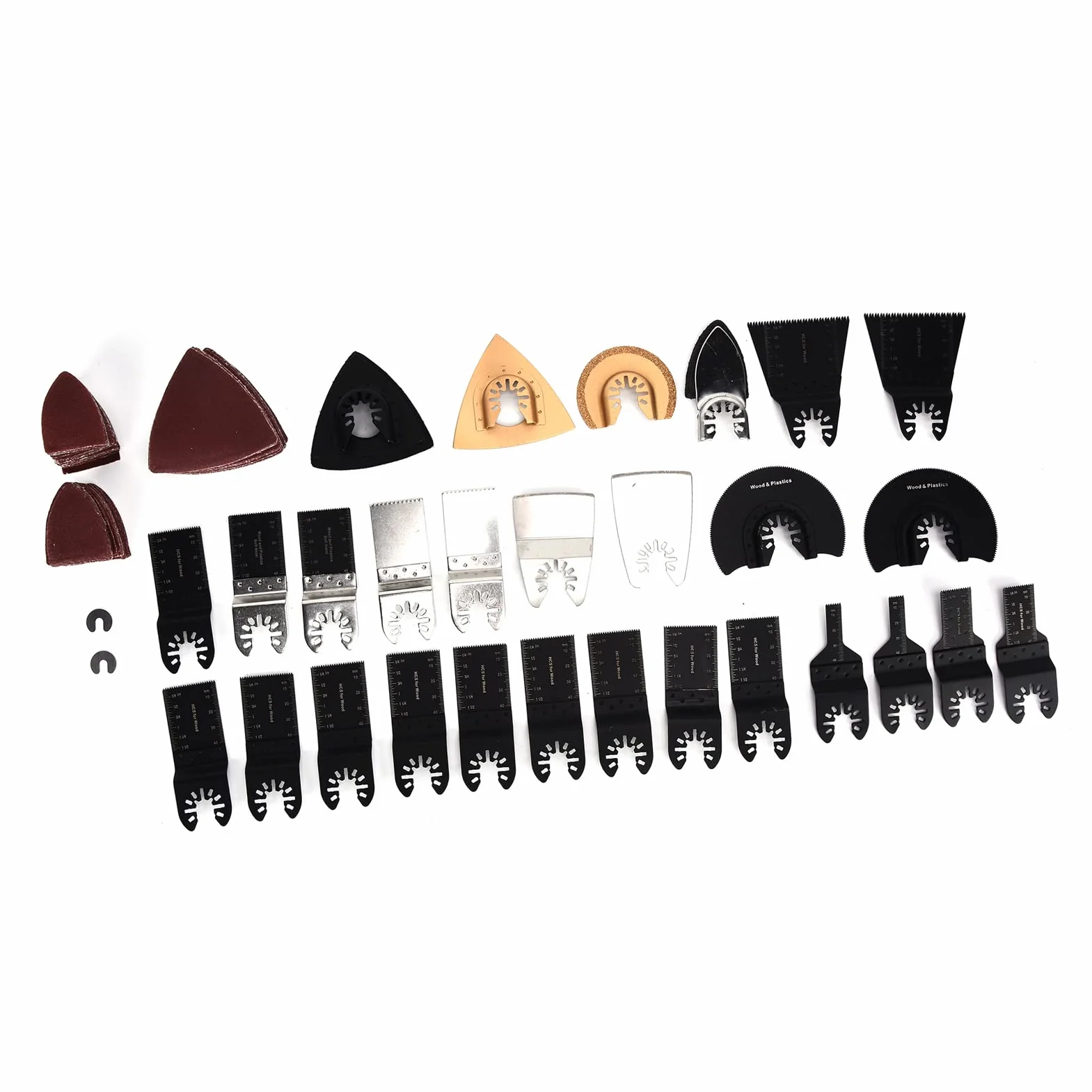 Oscyling Tool Blades Zestaw Wysokie Węglowe Stalowe Oscyling Multitool Blades Zestaw do drewna metalowego