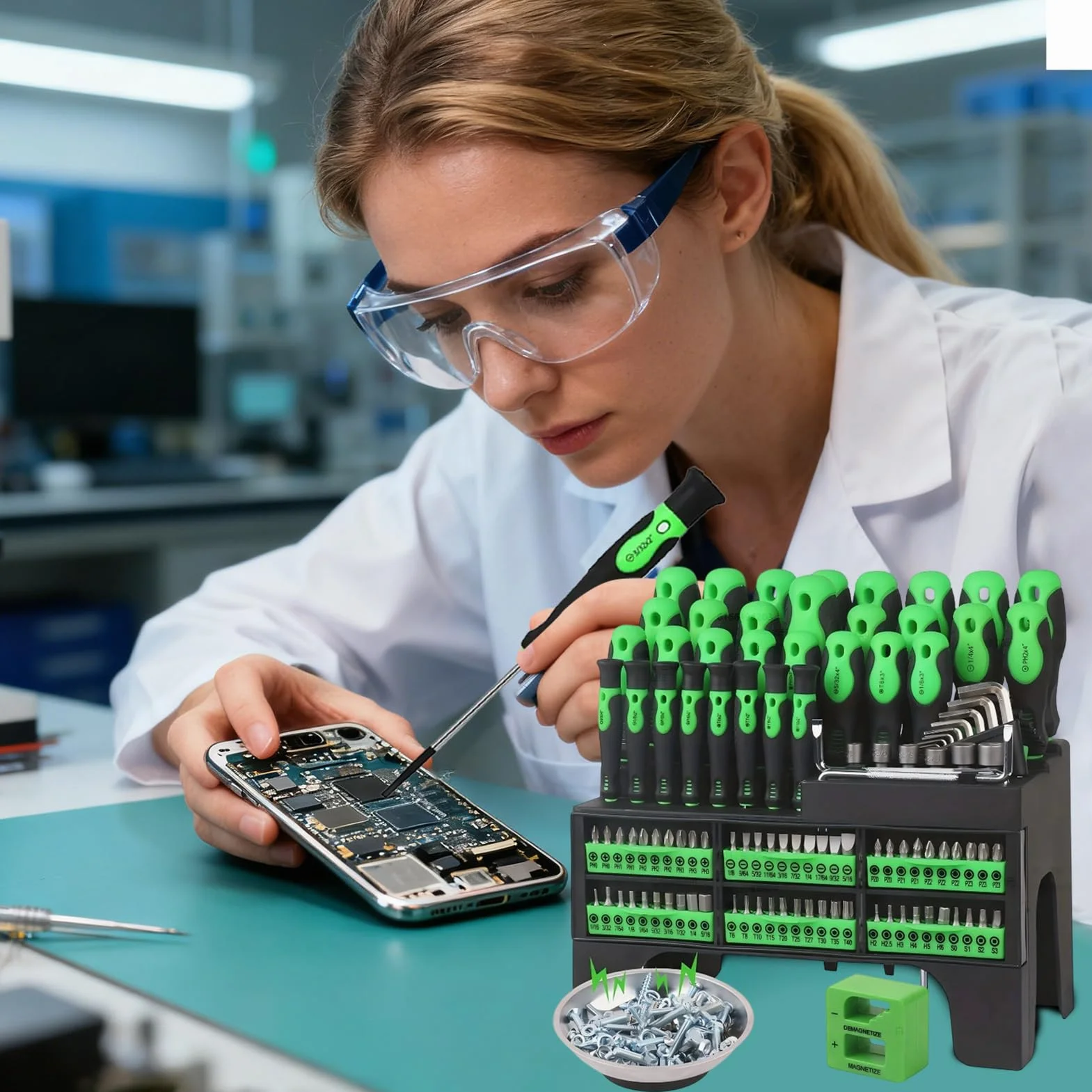 Magnetyczny Zestaw Śrubokrętów Magnetyczne Końcówki Narzędzie Do Napraw | Precyzyjny Zestaw Z Etui Do Naprawy Okularów Sprzętu AGD Samochodu Domu Elektroniki Komputera I Zegarka