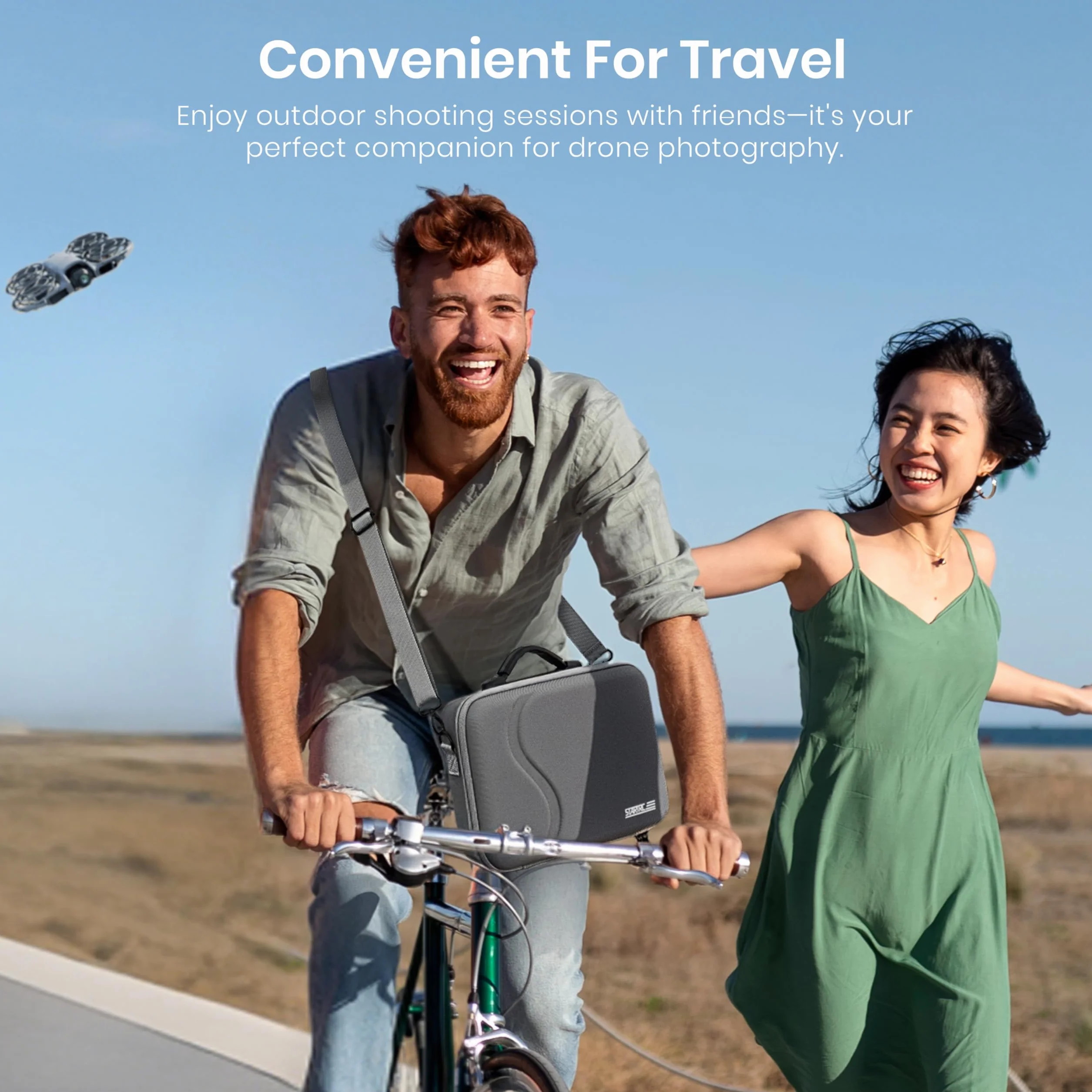 STARTRC Przenośna Torba Ochronna z PU dla DJI Neo 2 Fly More Combo – Etui na Drona