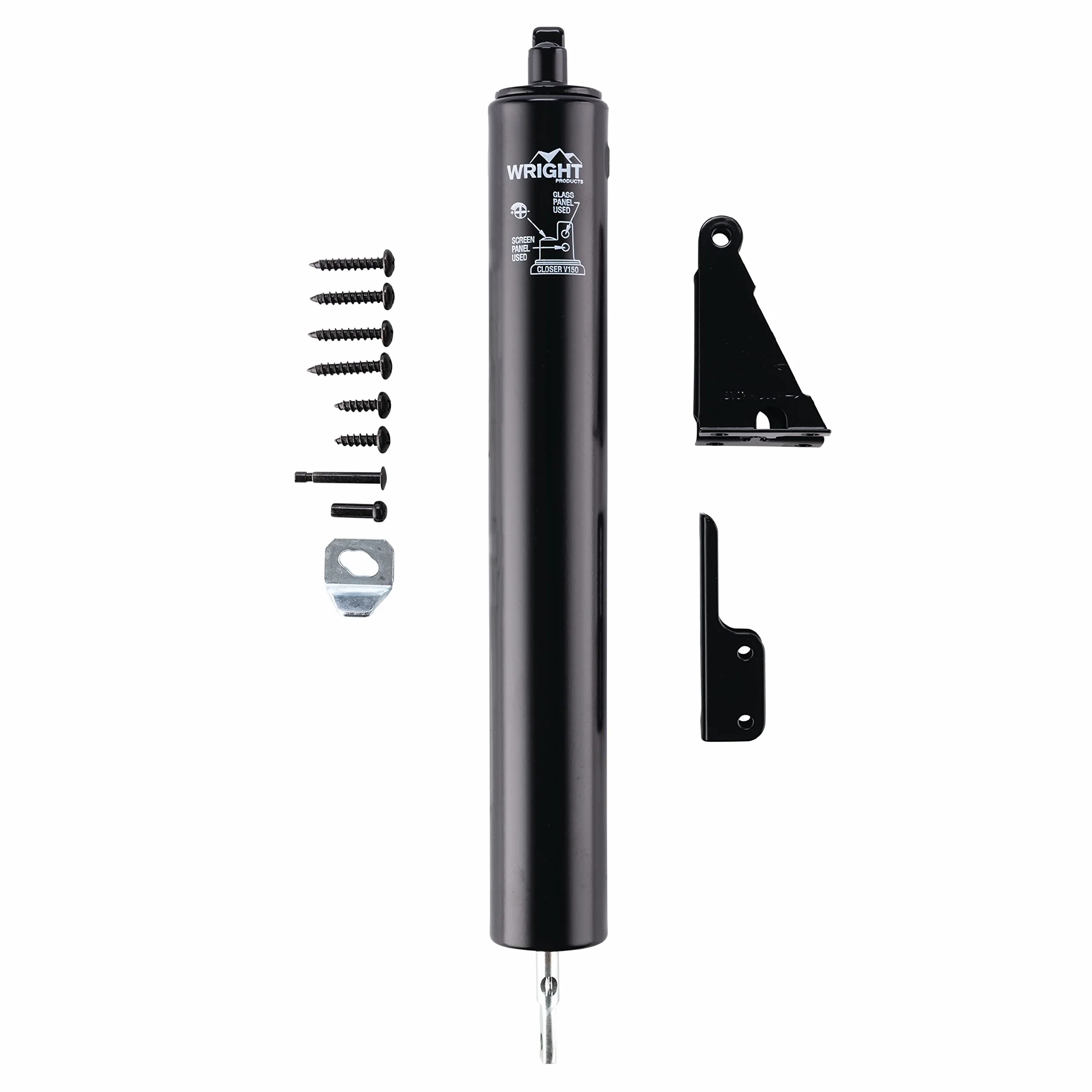 Wright Products V150BL wytrzymałe samozamykacz pneumatyczny, czarny
