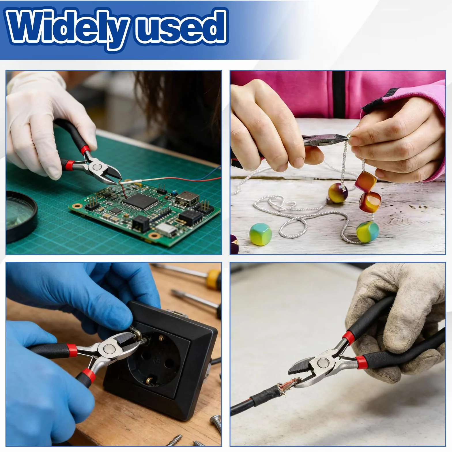 Zestaw 8 szczypiec do biżuterii, mini profesjonalne szczypce do produkcji biżuterii, mechanika precyzyjna, modelarstwo, precyzyjny zestaw biżuterii, narzędzia do produkcji biżuterii, szczypce
