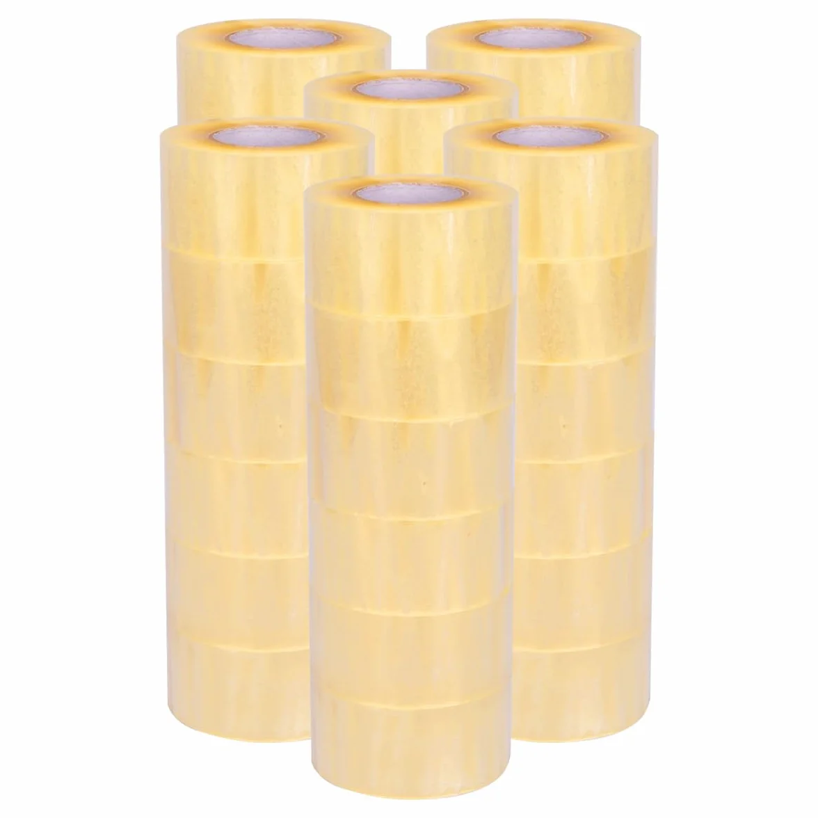 verpacking 36 x taśma klejąca HIGH TACK przezroczysta głośna odwijana, 48 mm x 150 metrów bieżących taśma do pakowania, taśma klejąca z rdzeniem 2 cale