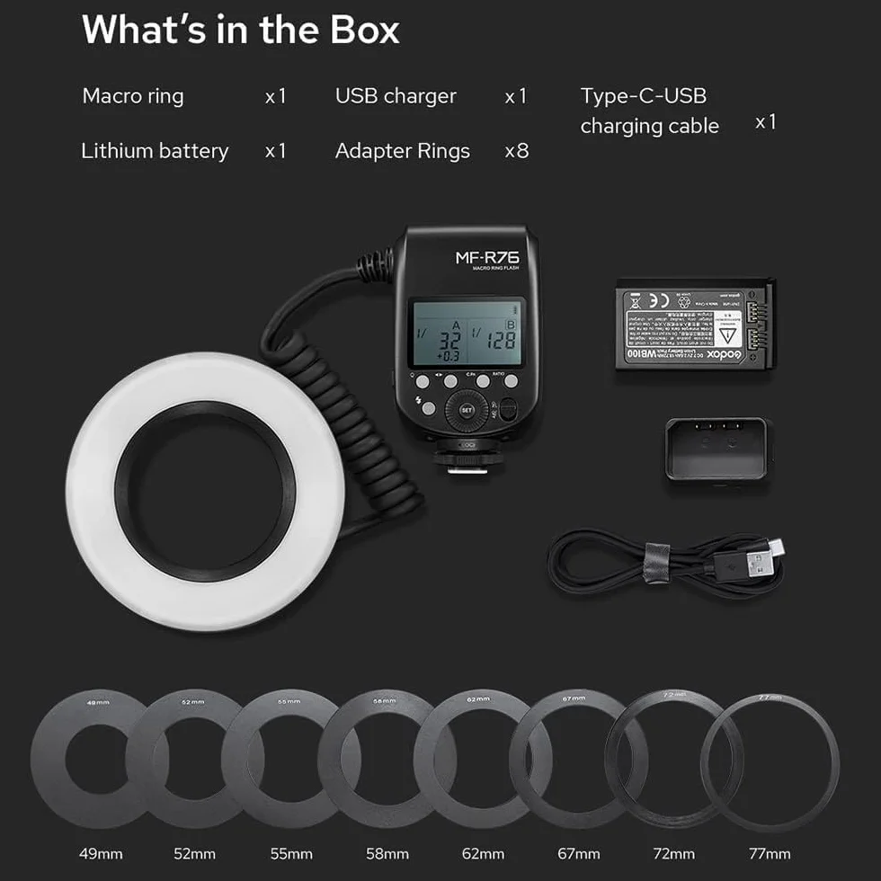 GODOX Flash annulaire macro MF-R76