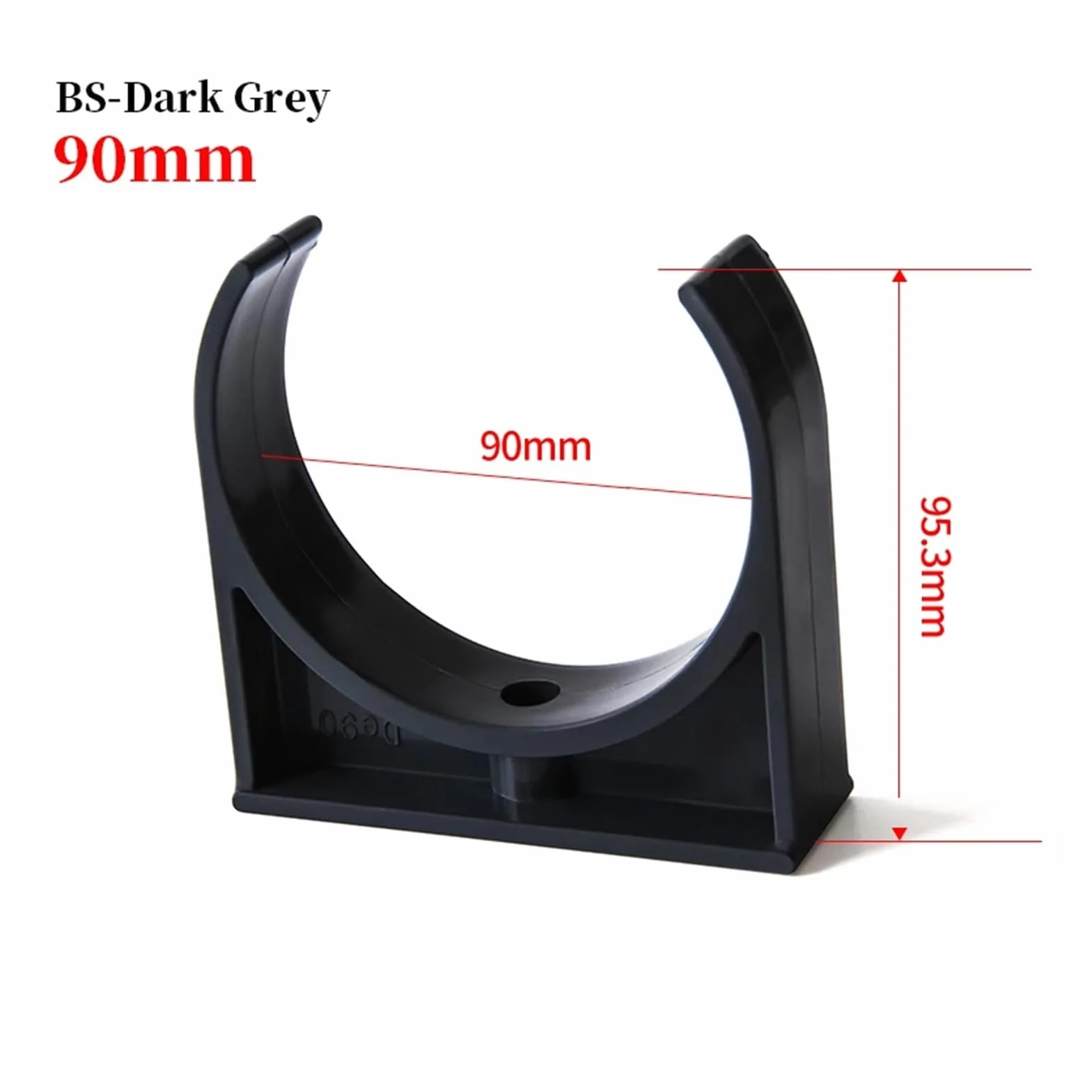 1~5 sztuk obejma rurowa pcv złącza nawadnianie ogrodu akwarium podlewanie Adapter armatura typ U złącze mocujące ID 20~110mm(90mm,5Pcs)