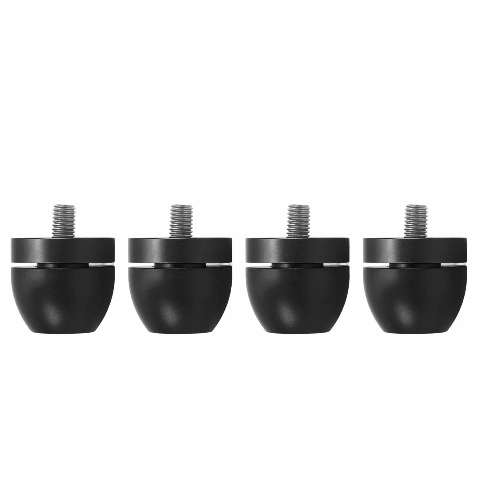 Podkładki Amortyzujące Izolacja Głośnika ze Stopu Aluminium Tłumik Nóżki Wzmocnienie Metal (BLACK)