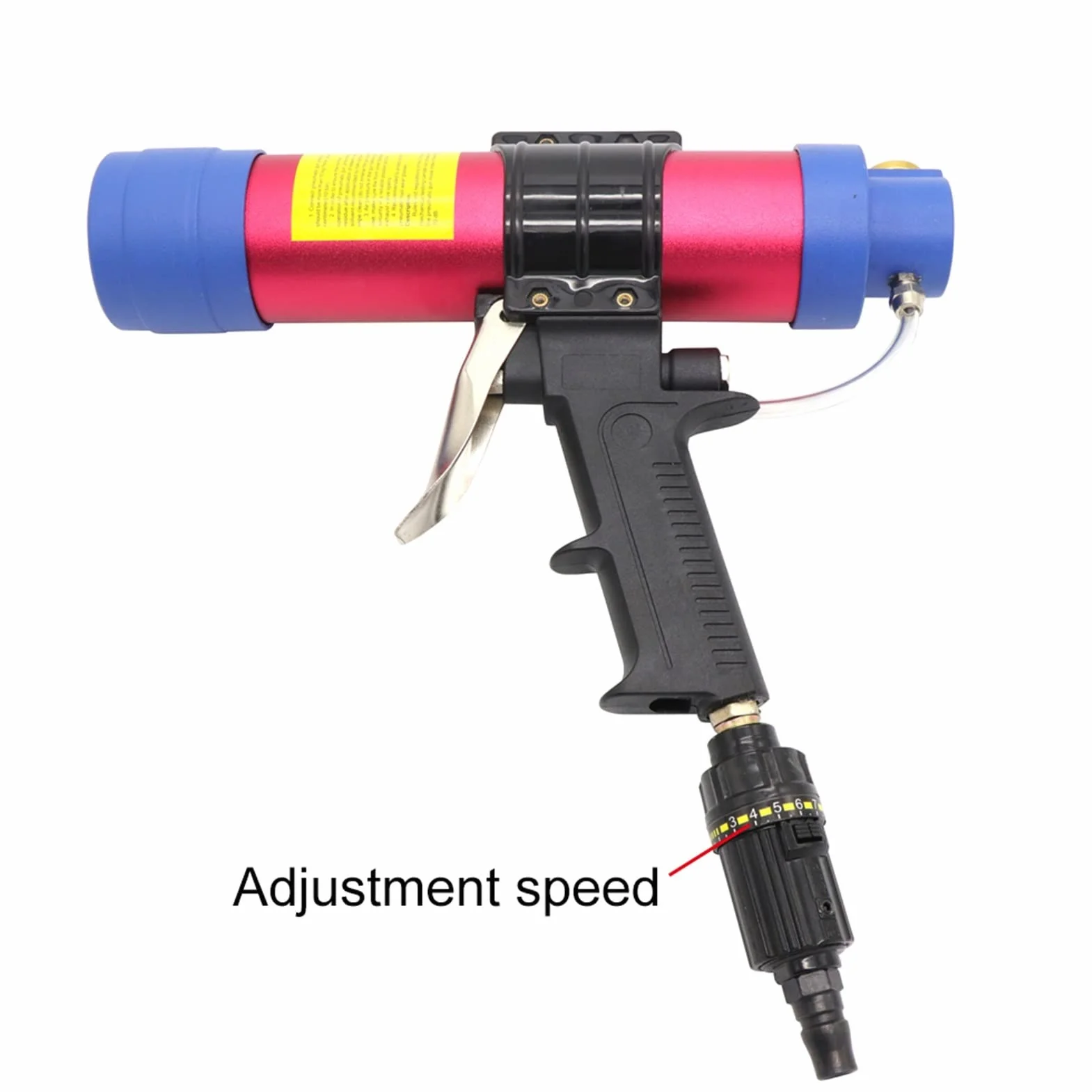 Pneumatyczne pistolet uszczelniający pistolet do pistoletu silikonowe uszczelniające narzędzie Caulk Dysza Szkło Gumy Grout Narzędzia budowlane 310ml