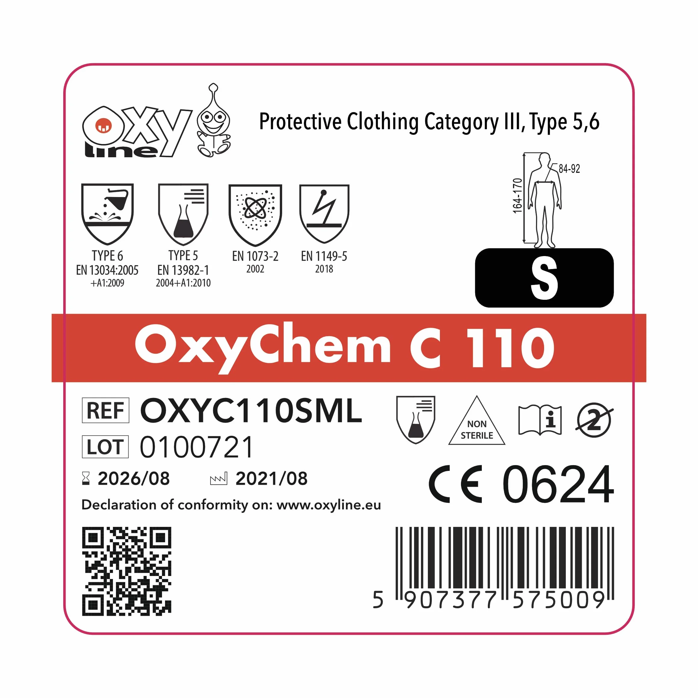 Kombinezon Ochronny Typ 5/6 OxyChem – Wysoka Ochrona w Pracach Przemysłowych, Malarskich i Azbestowych,
