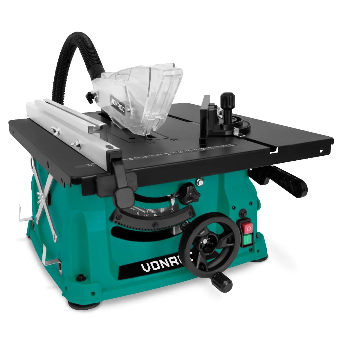 VONROC Piła stołowa 1500W - Ø210 mm – kompaktowa i przenośna – 5000 obr/min - w zestawie brzeszczot 40T