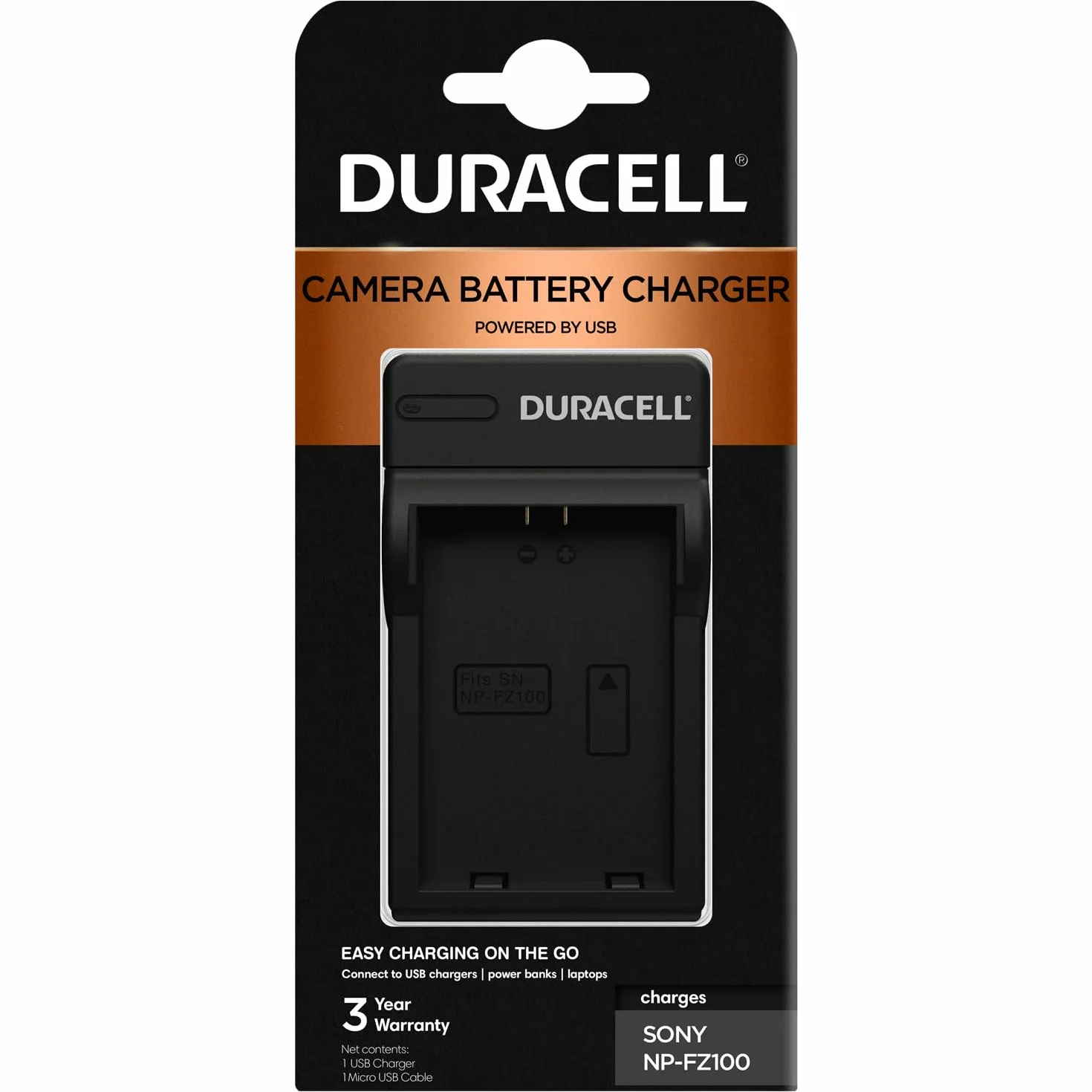 Duracell DRS5961 Ladegerät mit USB Kabel