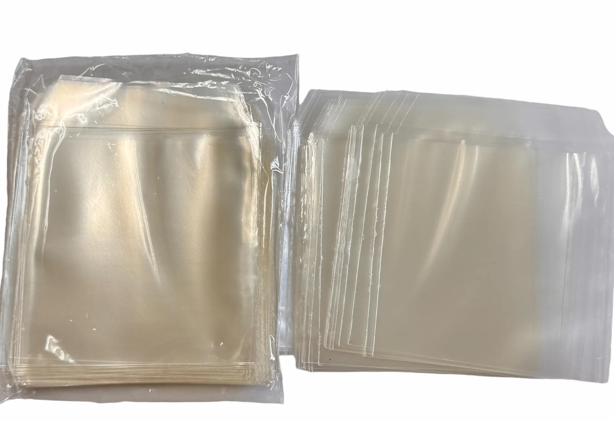 200x Transparent CD Sleeves z Zamykaniem DVD Bluray PVC Koperty