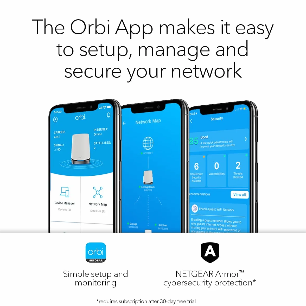 NETGEAR Orbi NBK752 5G LTE Wifi 6 WLAN Mesh (sieć bezprzewodowa 5G o zasięgu do 350 m² i trójzakresowy AX4200, router WLAN z modemem 5G i satelitą mesh, odblokowany dla każdej karty SIM)
