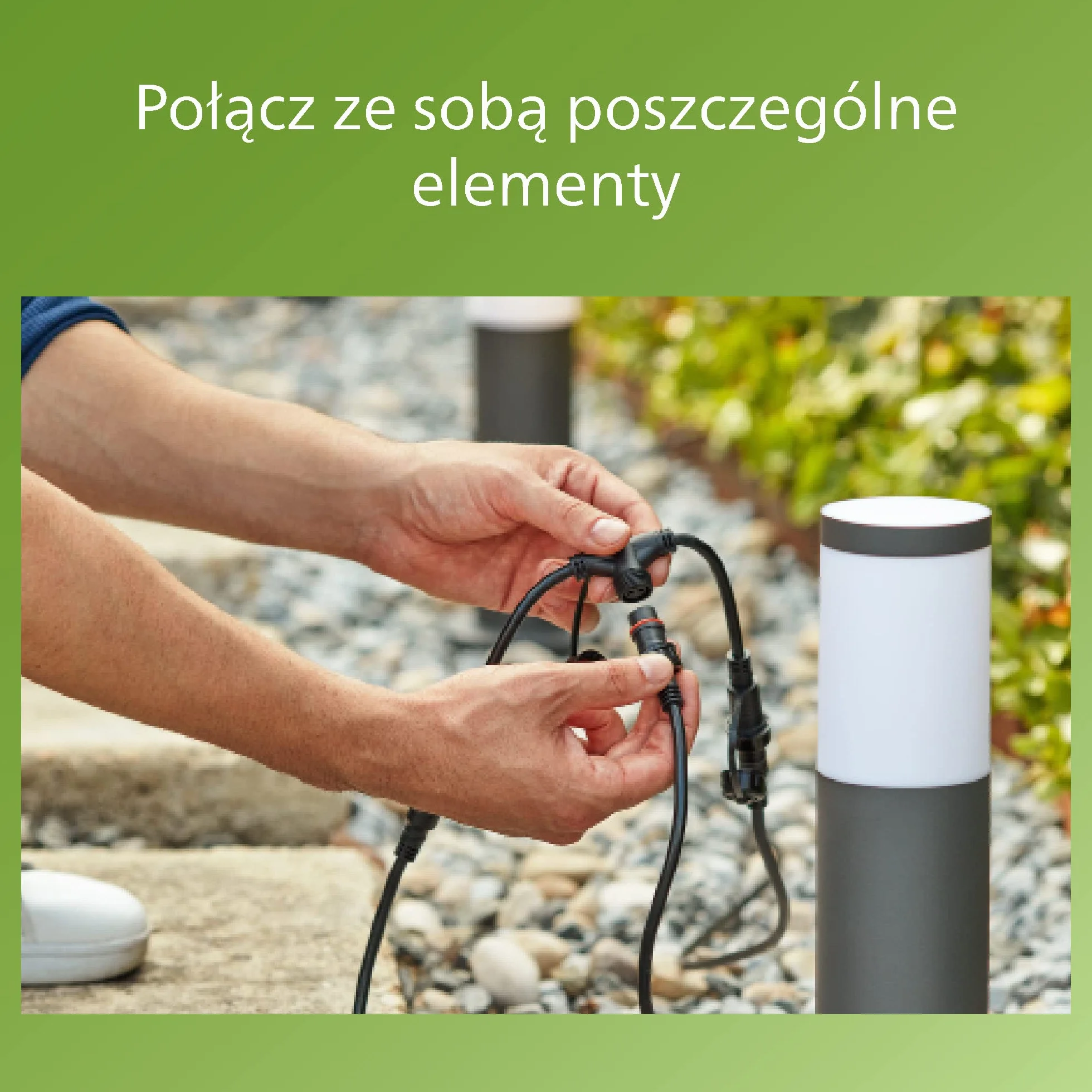 Philips LED GardenLink Zewnętrzna lampa stojąca Utrecht 6W 4000 K, ochrona IP44, stal szlachetna