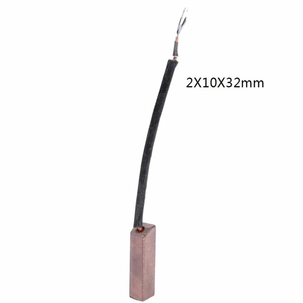 10 szt. Szczotki węglowe generatora J164 o wysokiej zawartości miedzi do silników elektrycznych-długość 32/35/40mm, szerokość 8/10/12mm | 10x10x40mm