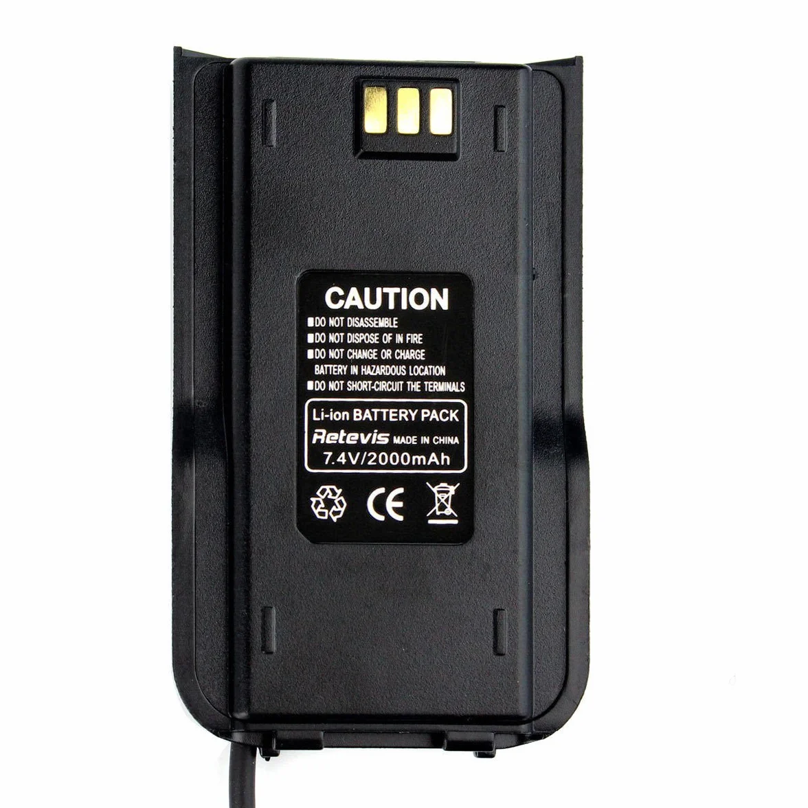 Retevis Battery Eliminator 2000mAh Ładowarka Samochodowa 12-24V Kompatybilna z Radiotelefonem RT3 RT3S TYT MD-380 MD-390 DP-29 DMR Walkie Talkie Digital (1Szt.)