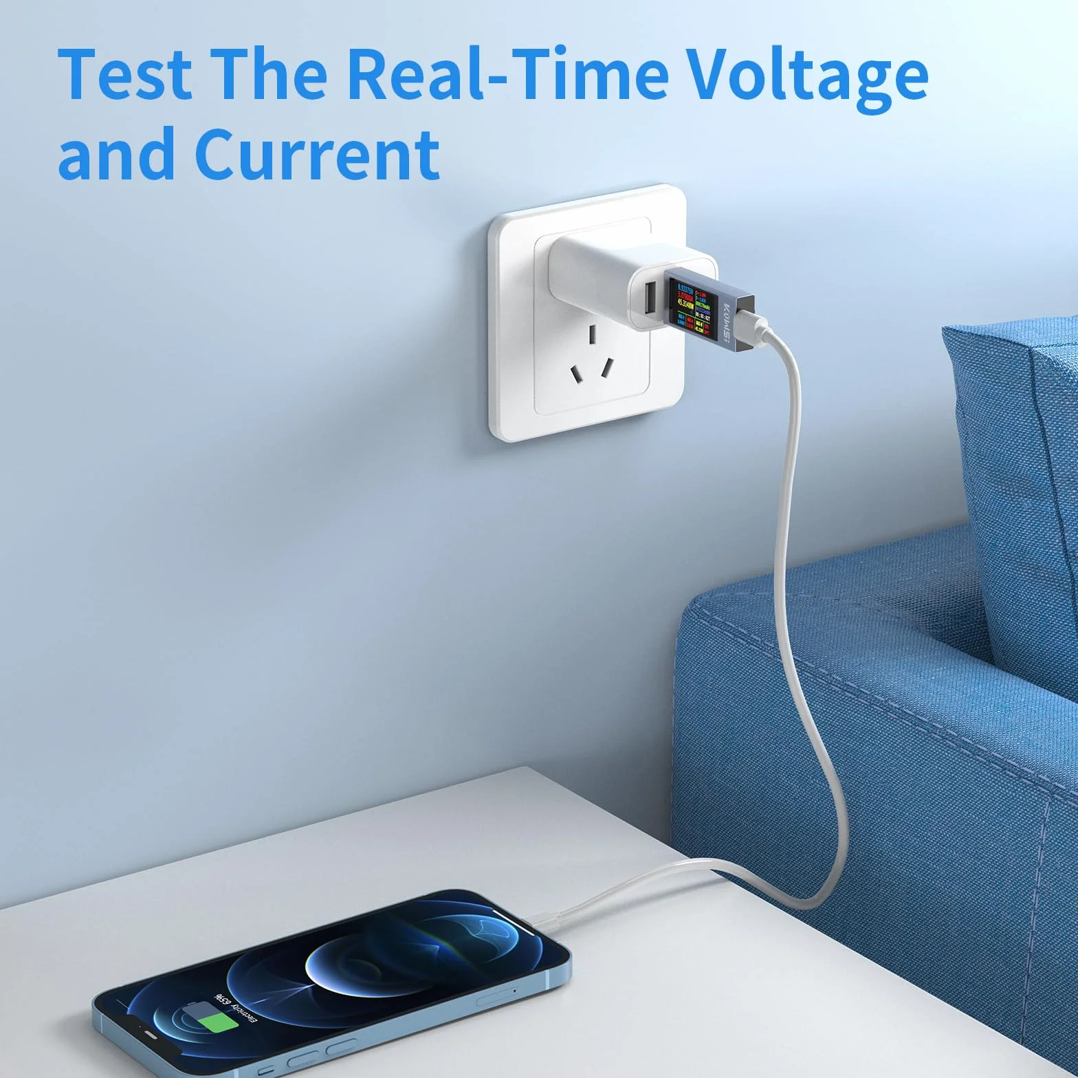YOJOCK 360 W USB C tester cyfrowy miernik typu C, 4-30 V 0-12 A PD, woltomierz mocy, miernik pojemności, miernik napięcia, miernik prądu, detektor wydajności i pojemności USB