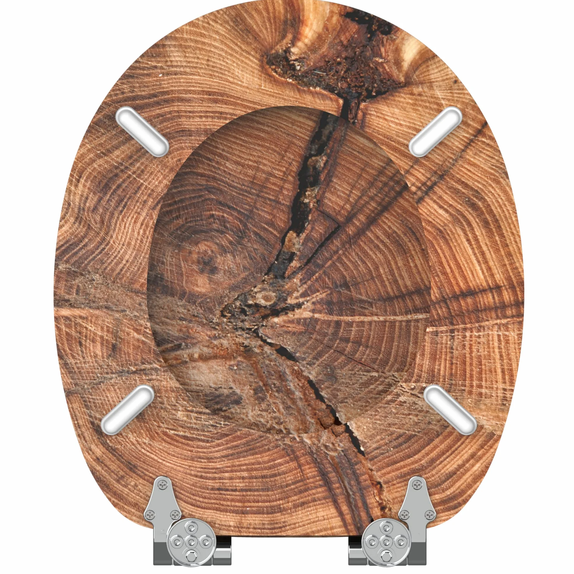 Deska sedesowa wolnoopadająca, wysokiej jakości powierzchnia, łatwy montaż, stabilne zawiasy, Old Tree
