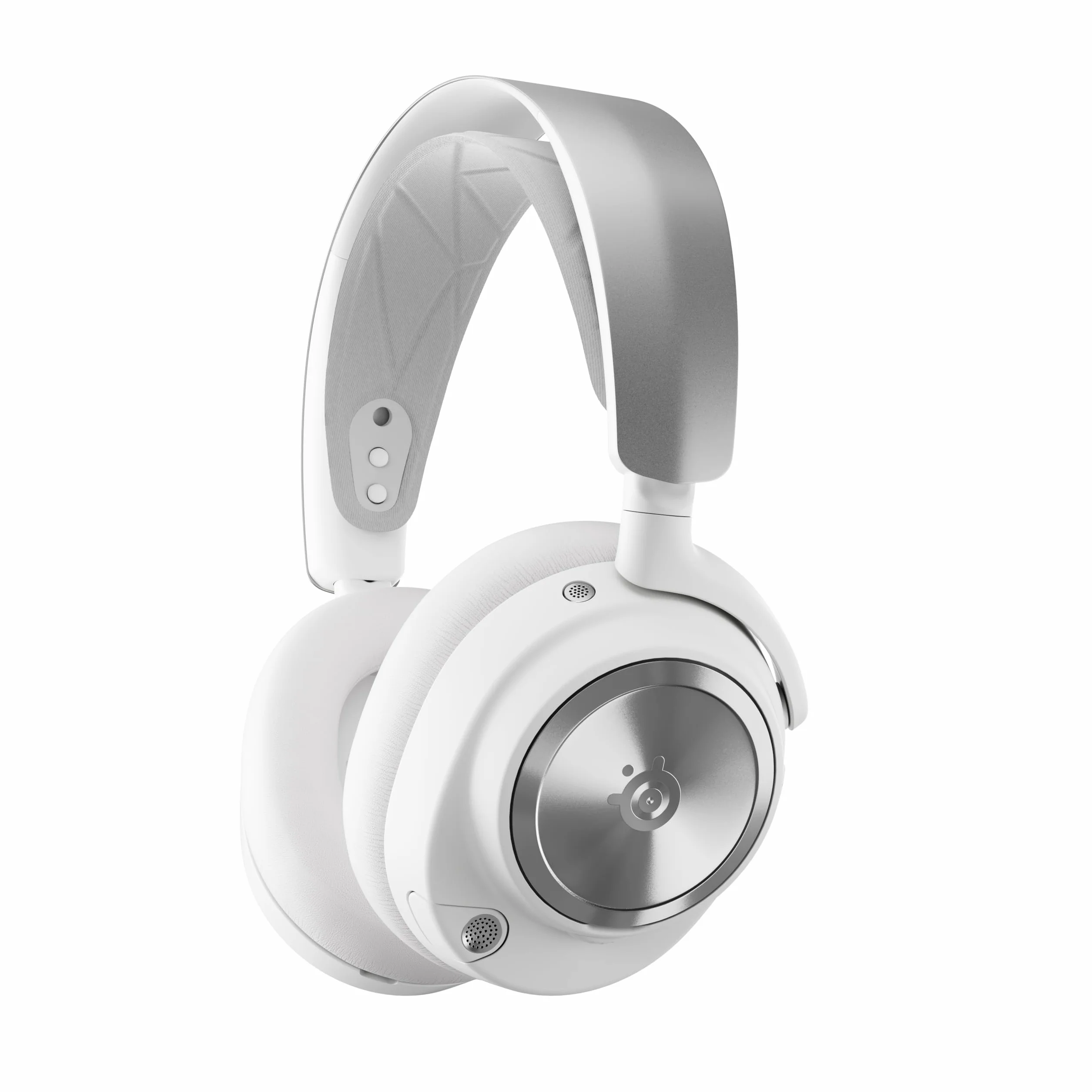 SteelSeries Arctis Nova Pro Wireless - wieloplatformowe bezprzewodowe słuchawki do gier - neodymowe przetw.magn. - ANC - Infinity Power System - mic ClearCast 2 gen. - PC, PS5, Switch, telefon - Białe