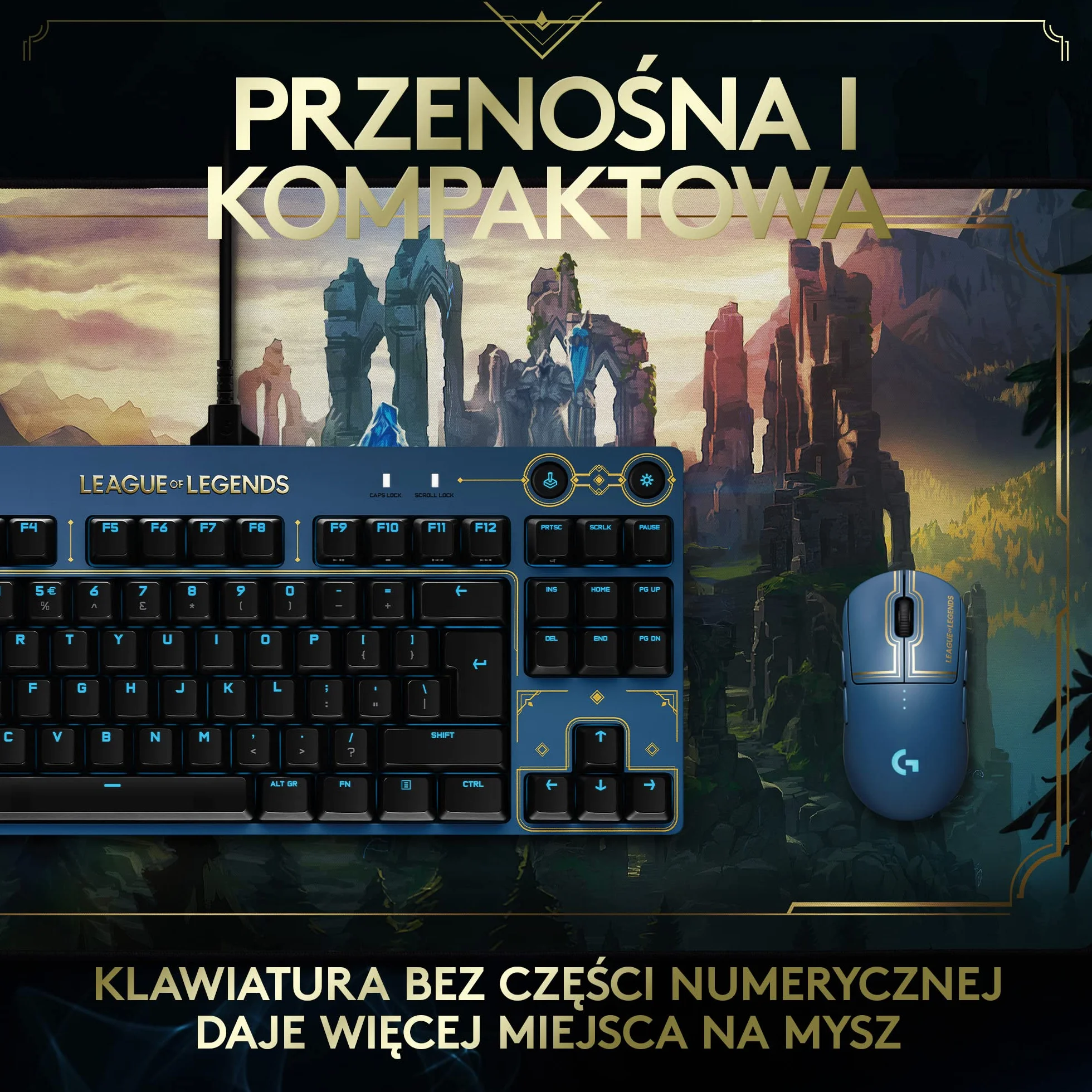 Logitech G PRO Klawiatura mechaniczna G PRO LOL-WAVE2 Nordyczna